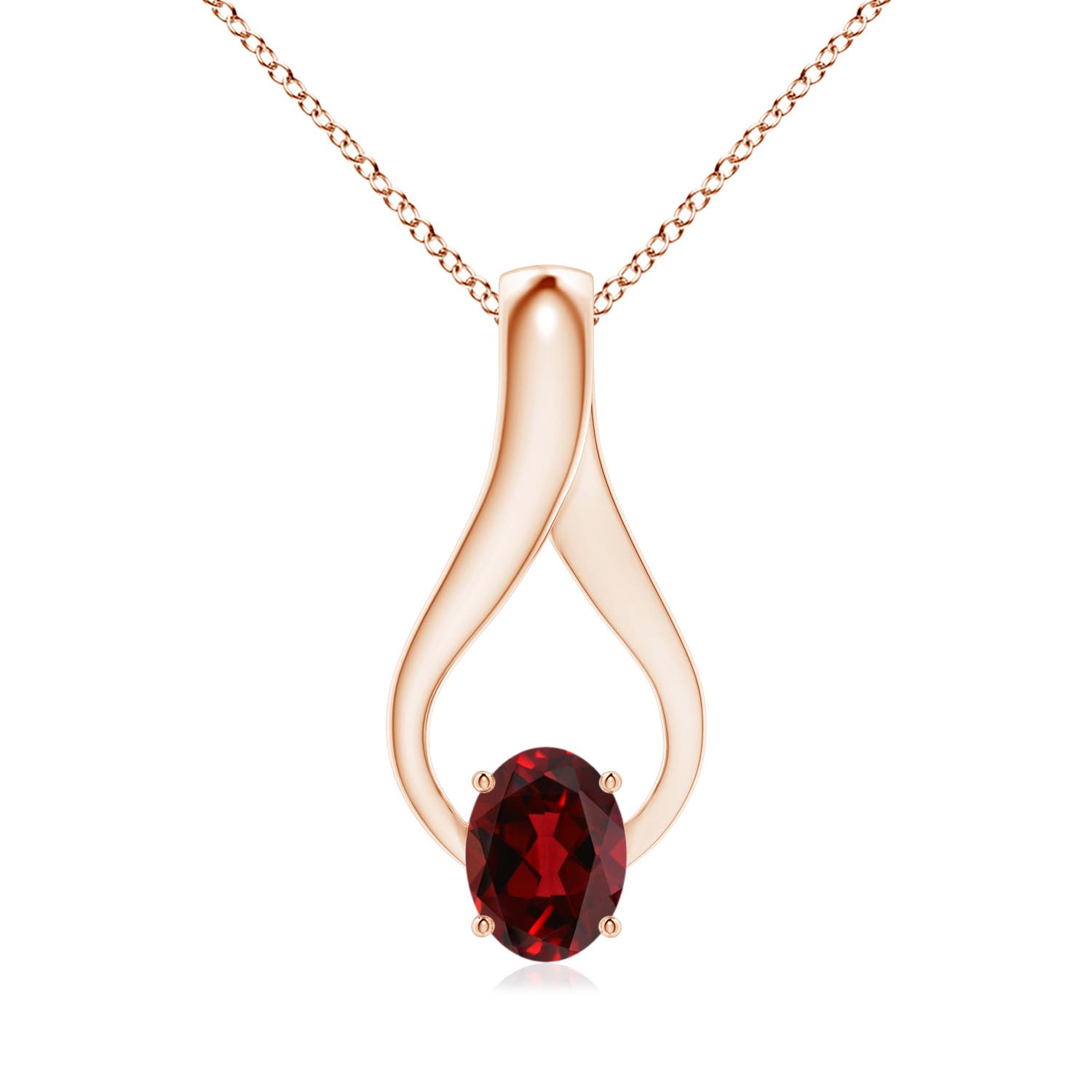 AAAA - Garnet / 1.56 CT / 14 KT Rose Gold