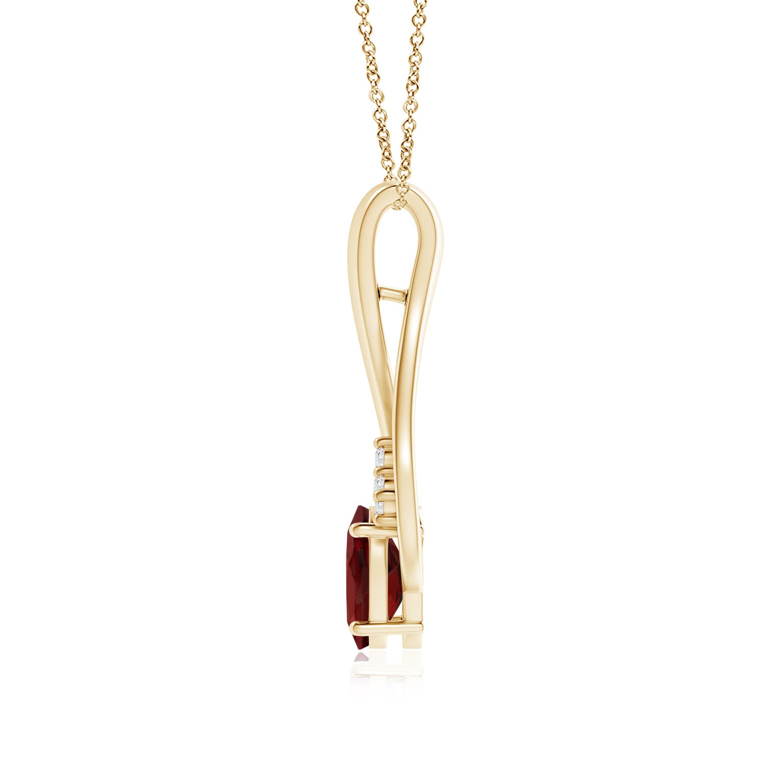 AAAA - Garnet / 1.56 CT / 14 KT Yellow Gold