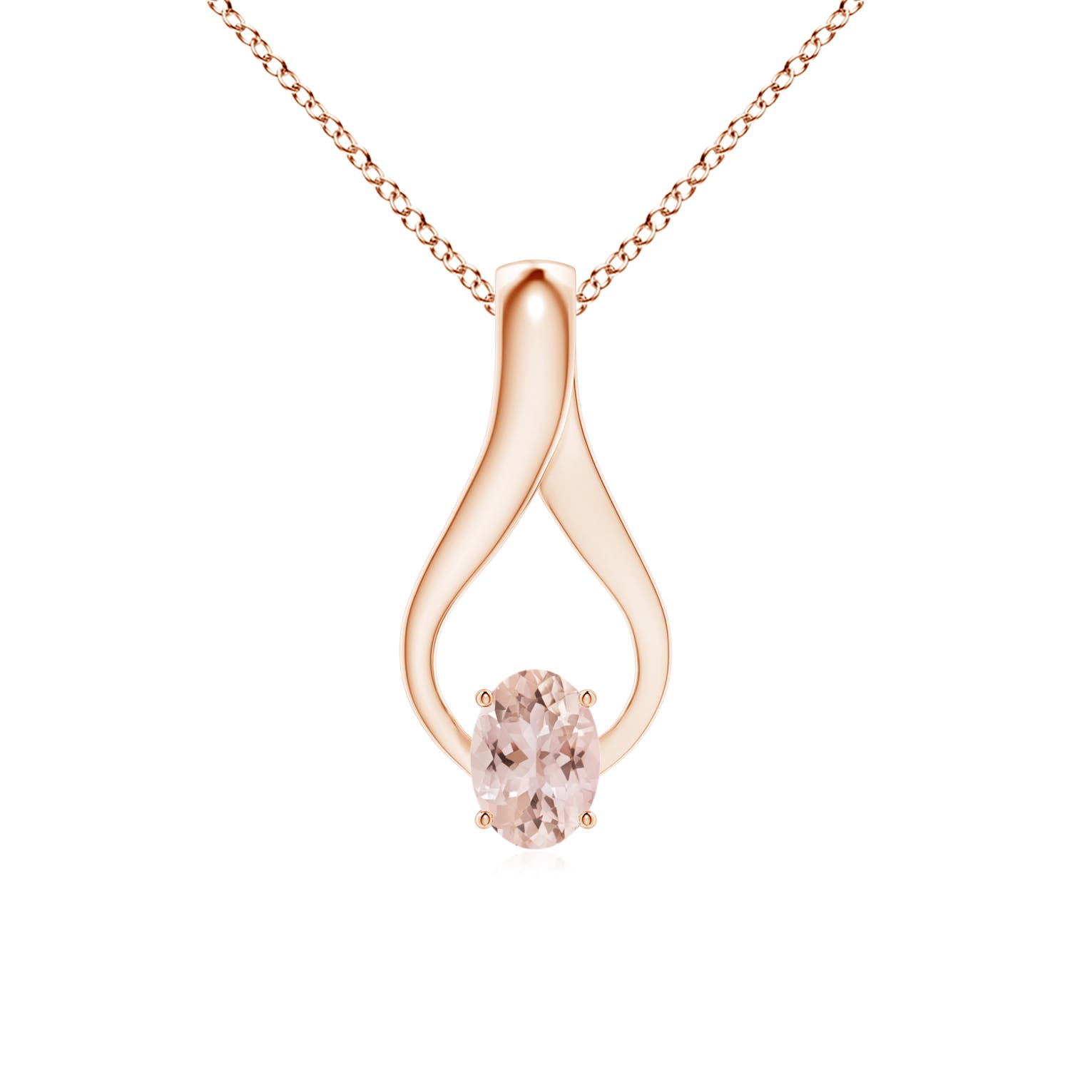 AAA - Morganite / 0.77 CT / 14 KT Rose Gold