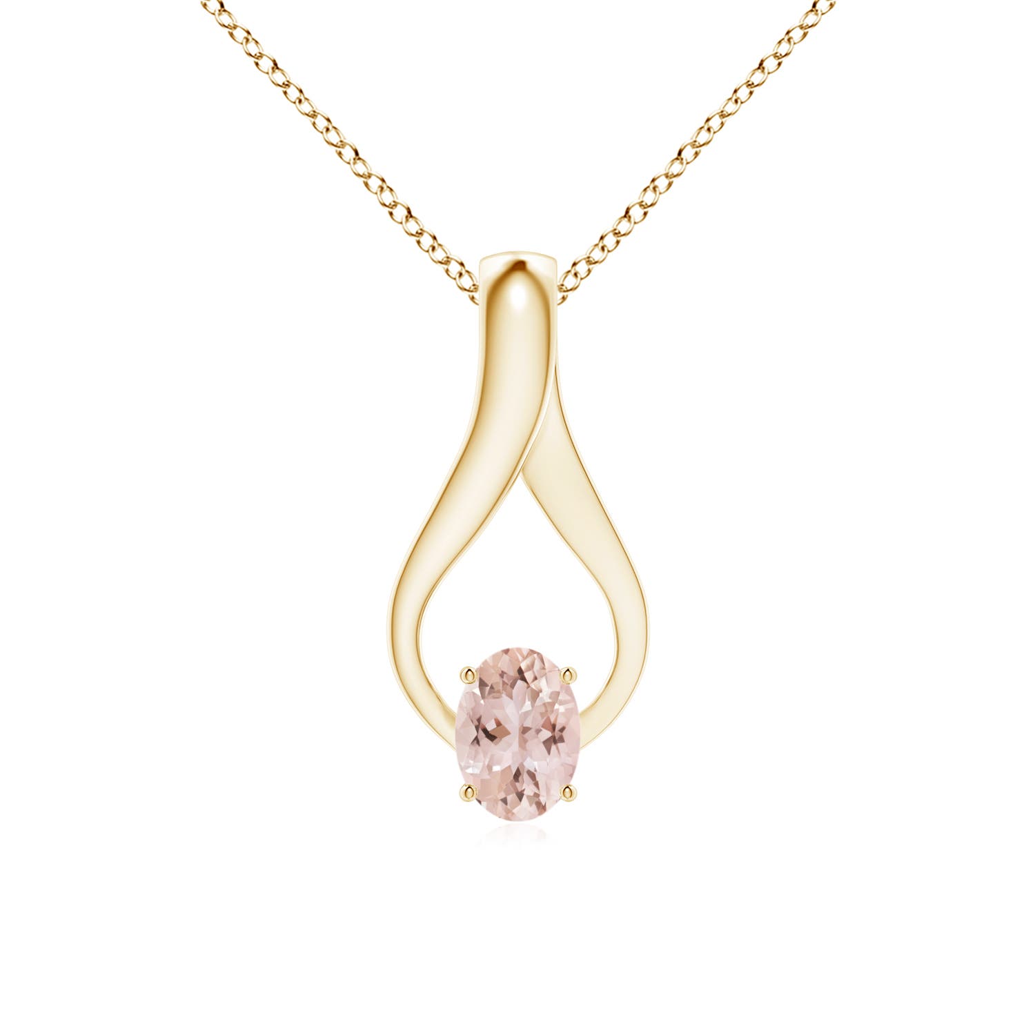 AAA - Morganite / 0.77 CT / 14 KT Yellow Gold