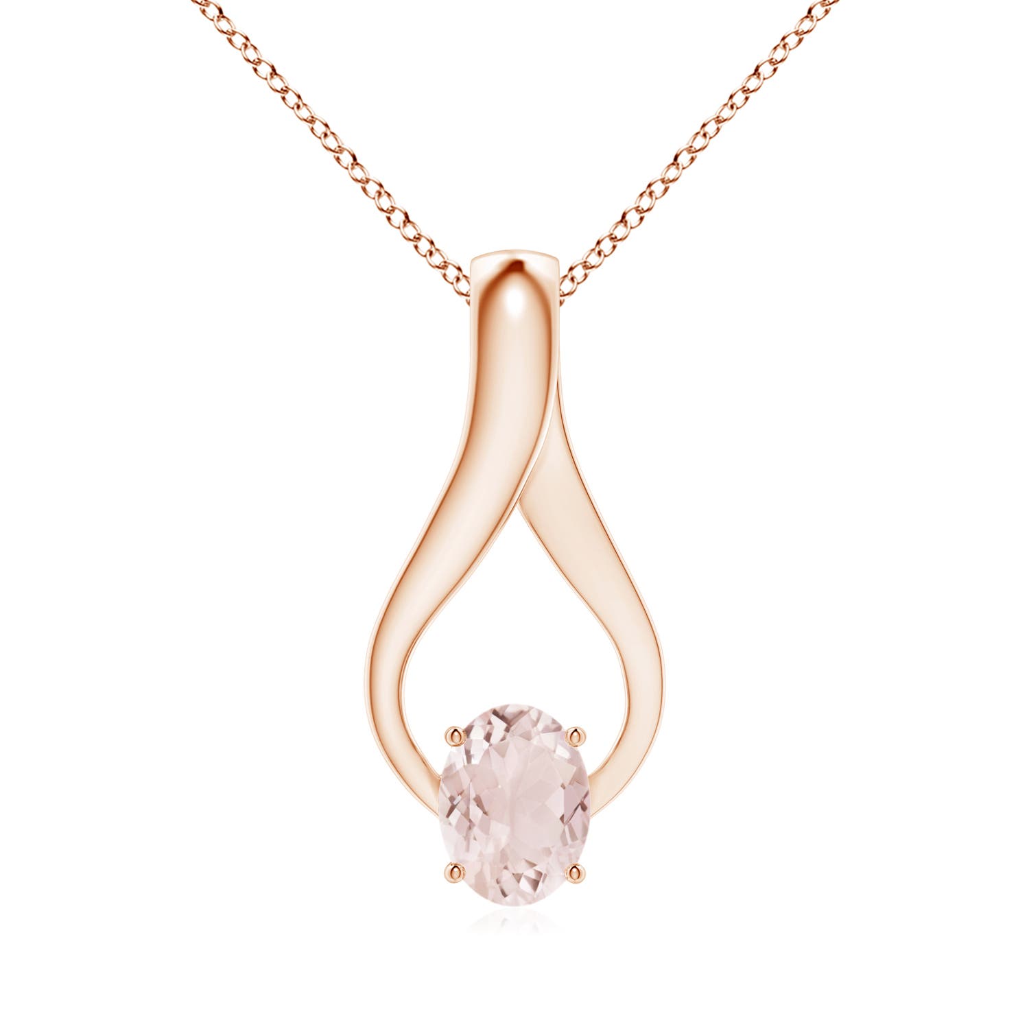 A - Morganite / 1.21 CT / 14 KT Rose Gold