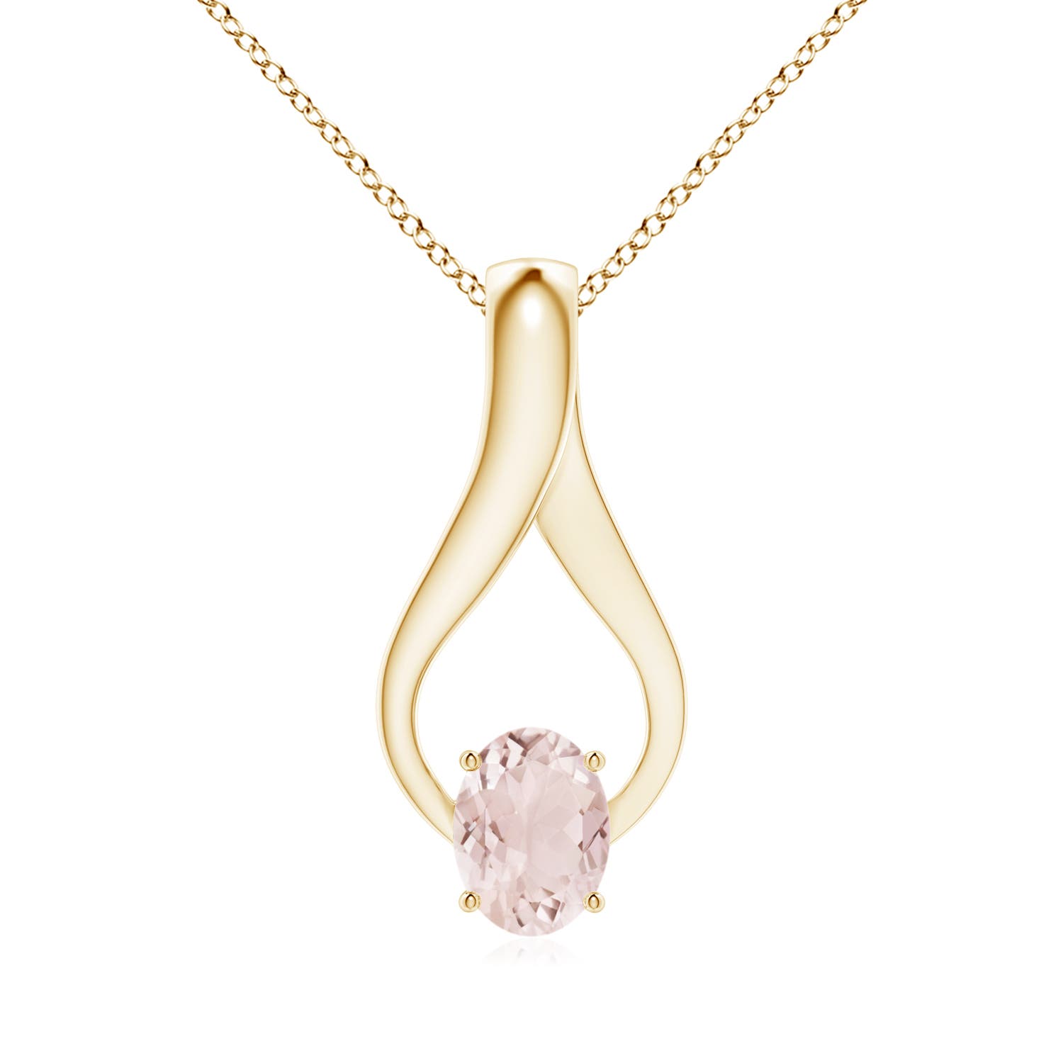 A - Morganite / 1.21 CT / 14 KT Yellow Gold