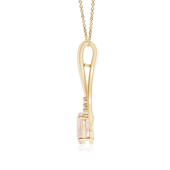 A - Morganite / 1.21 CT / 14 KT Yellow Gold