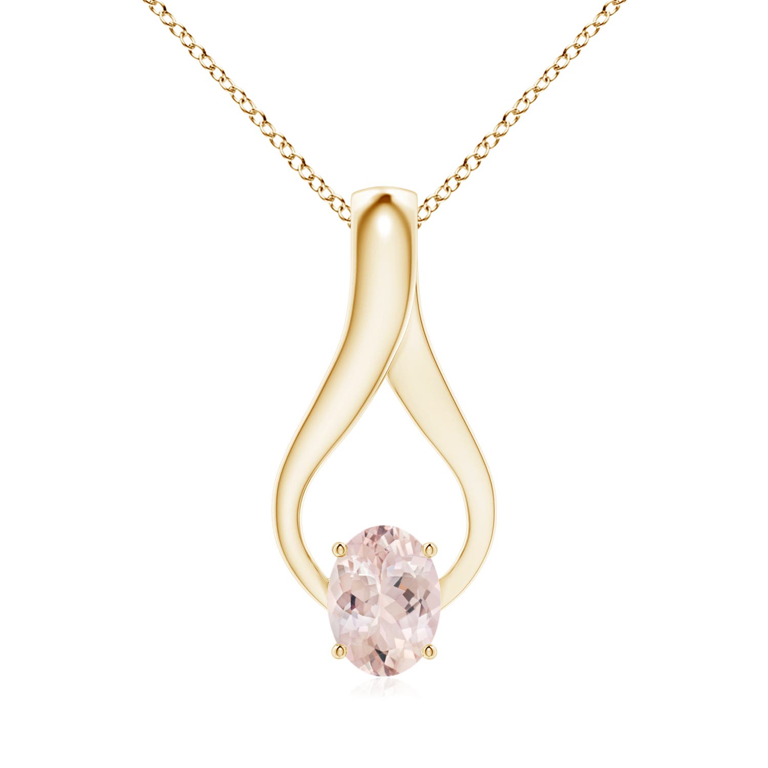 AA - Morganite / 1.21 CT / 14 KT Yellow Gold