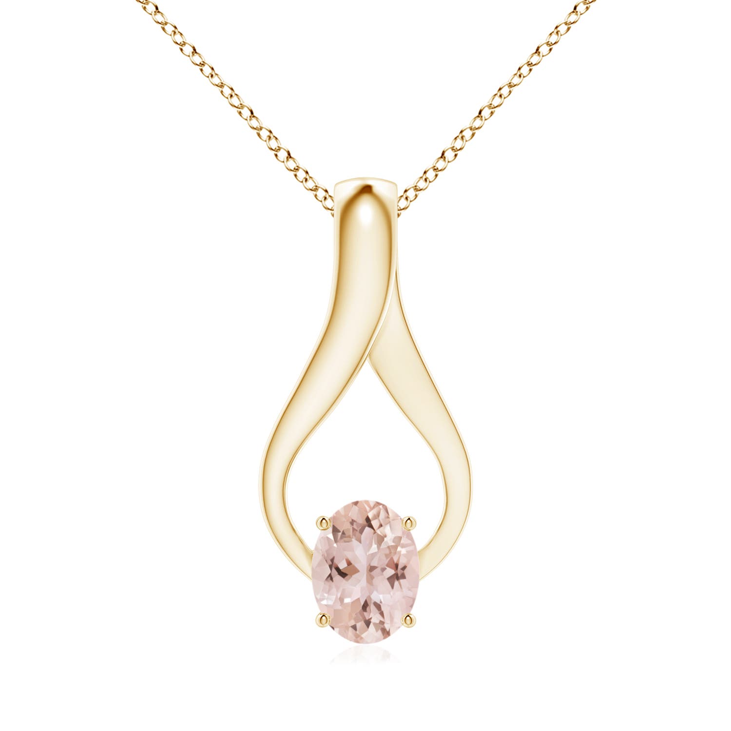 AAA - Morganite / 1.21 CT / 14 KT Yellow Gold