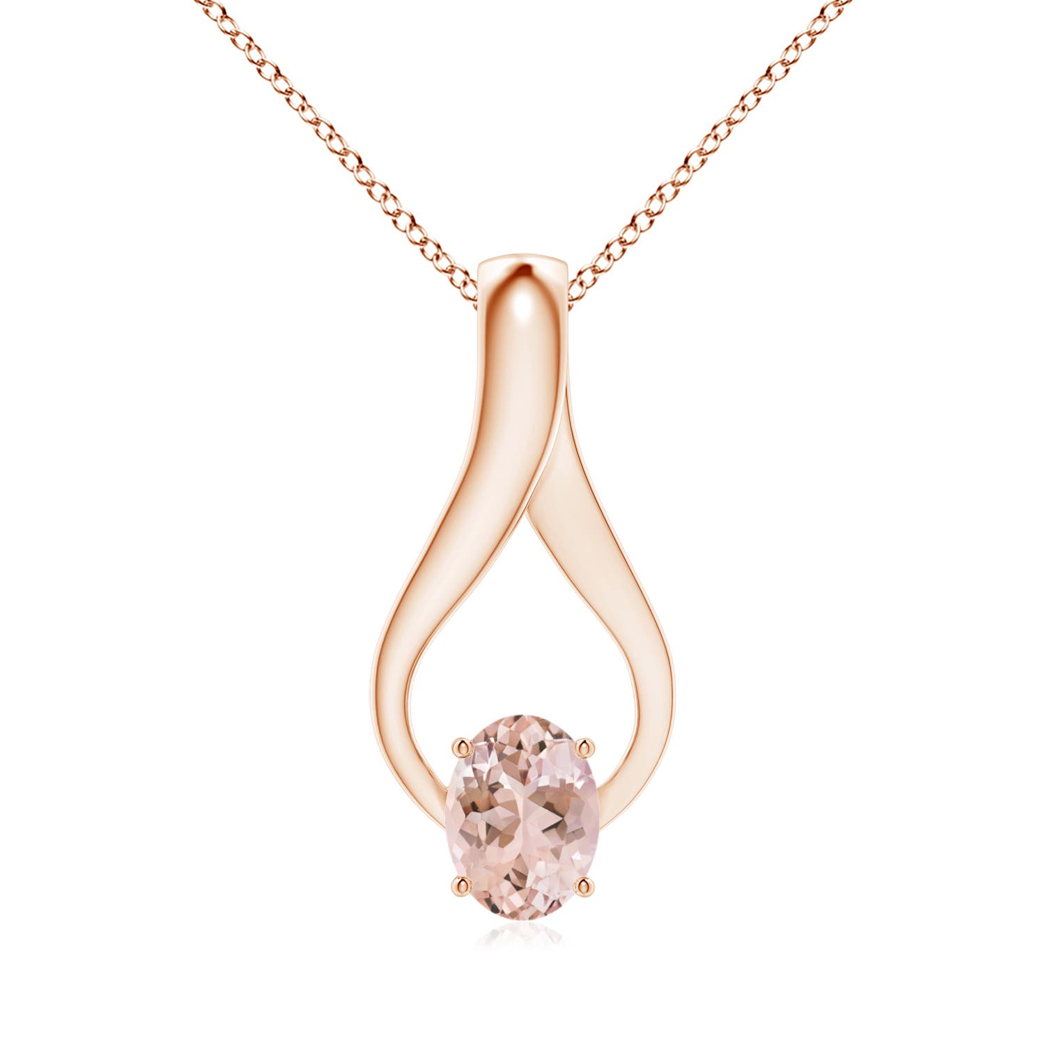 AAAA - Morganite / 1.21 CT / 14 KT Rose Gold