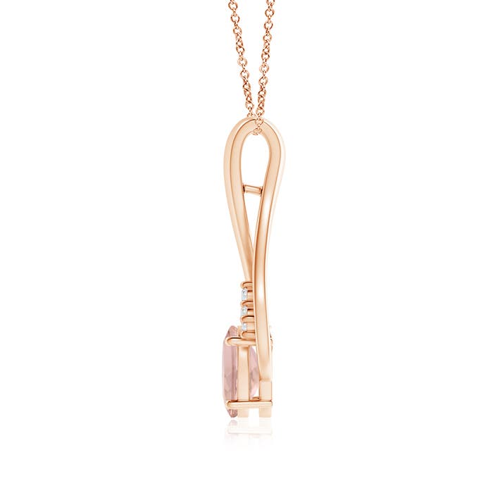 AAAA - Morganite / 1.21 CT / 14 KT Rose Gold