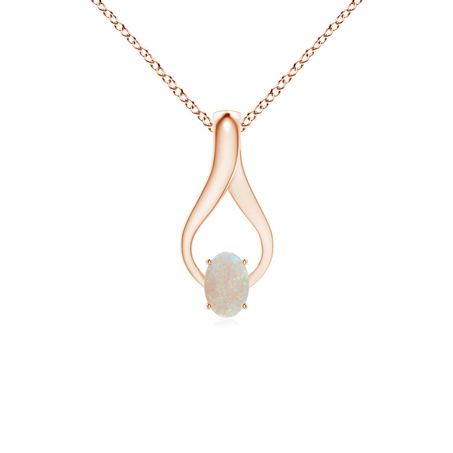 AA - Opal / 0.33 CT / 14 KT Rose Gold