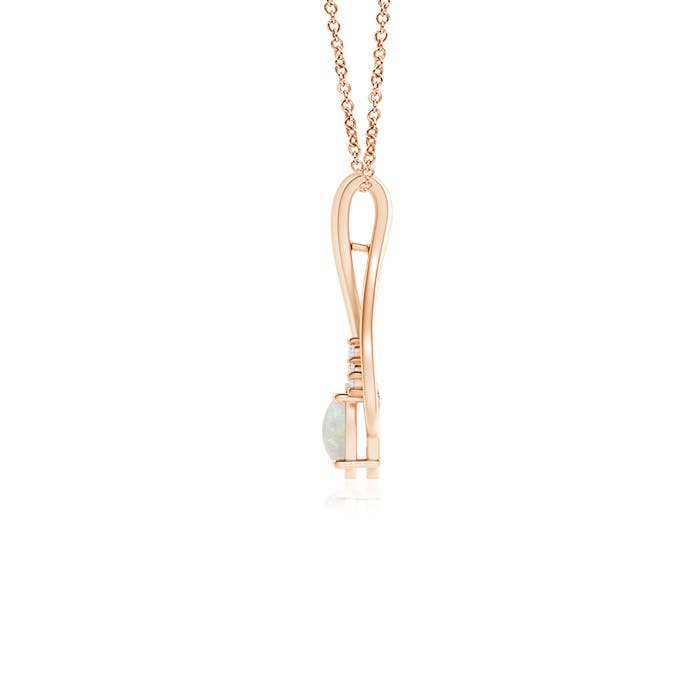 AA - Opal / 0.33 CT / 14 KT Rose Gold