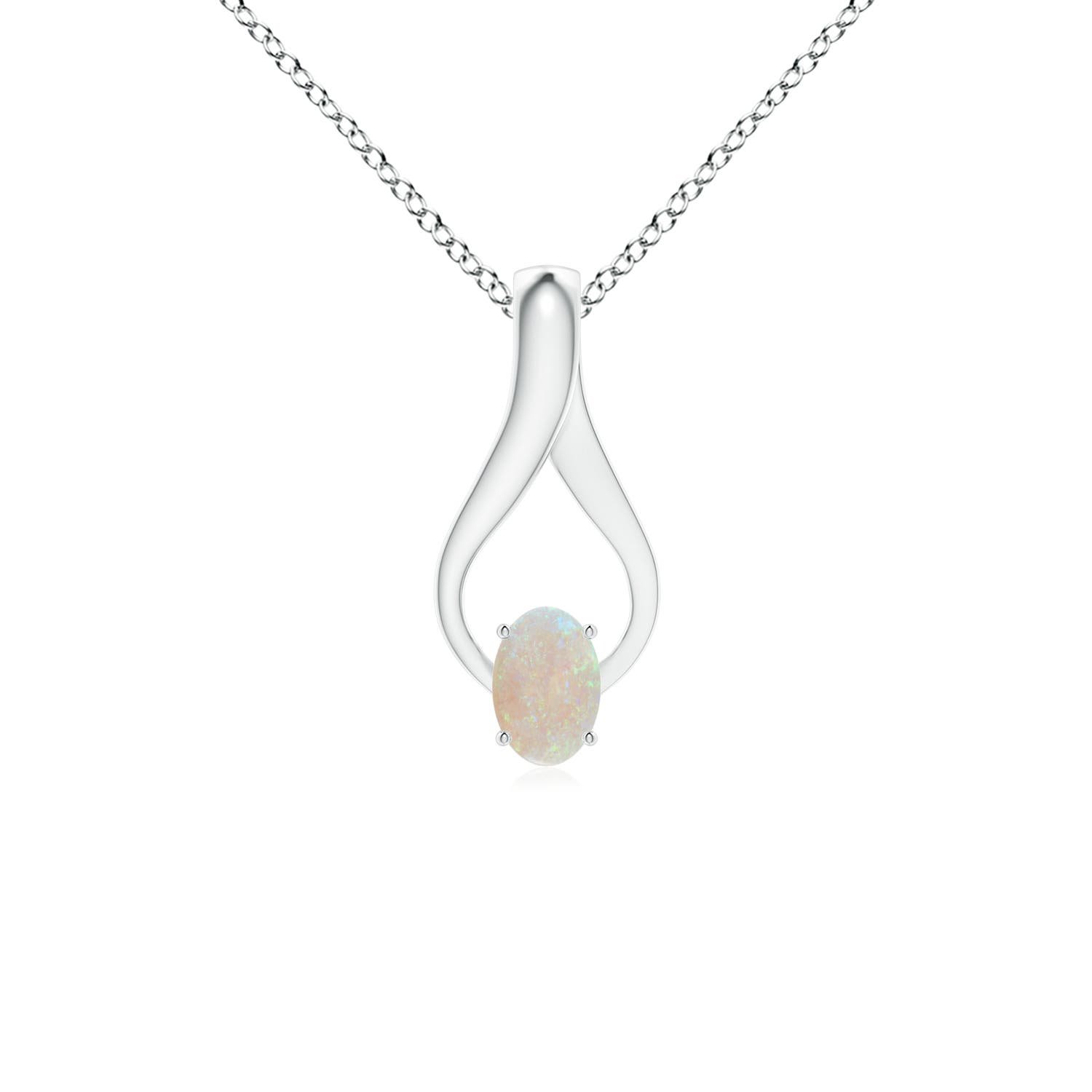 AA - Opal / 0.33 CT / 14 KT White Gold