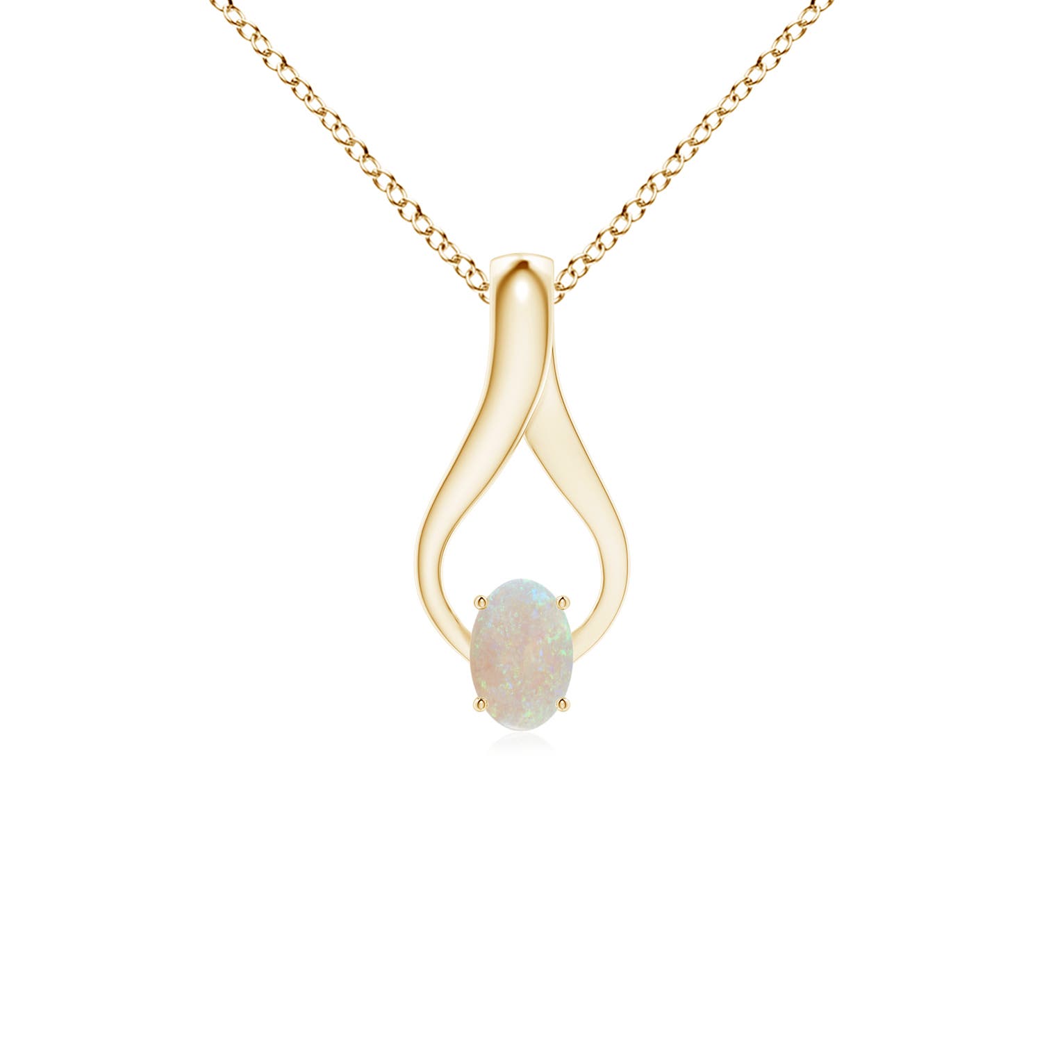 AA - Opal / 0.33 CT / 14 KT Yellow Gold