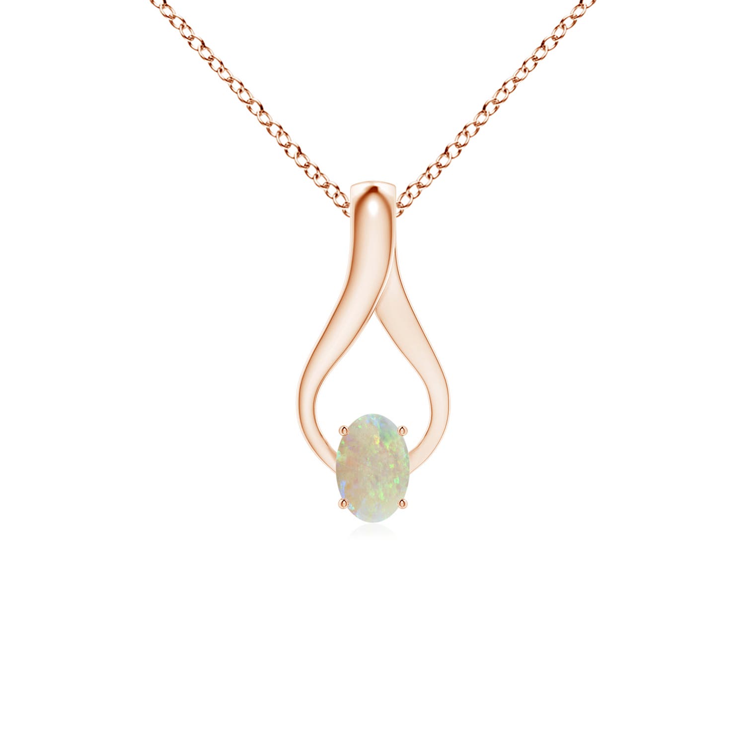 AAA - Opal / 0.33 CT / 14 KT Rose Gold