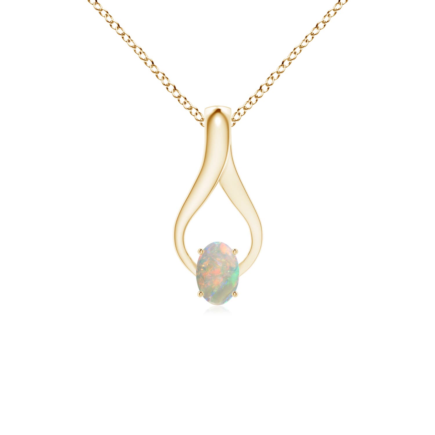 AAAA - Opal / 0.33 CT / 14 KT Yellow Gold