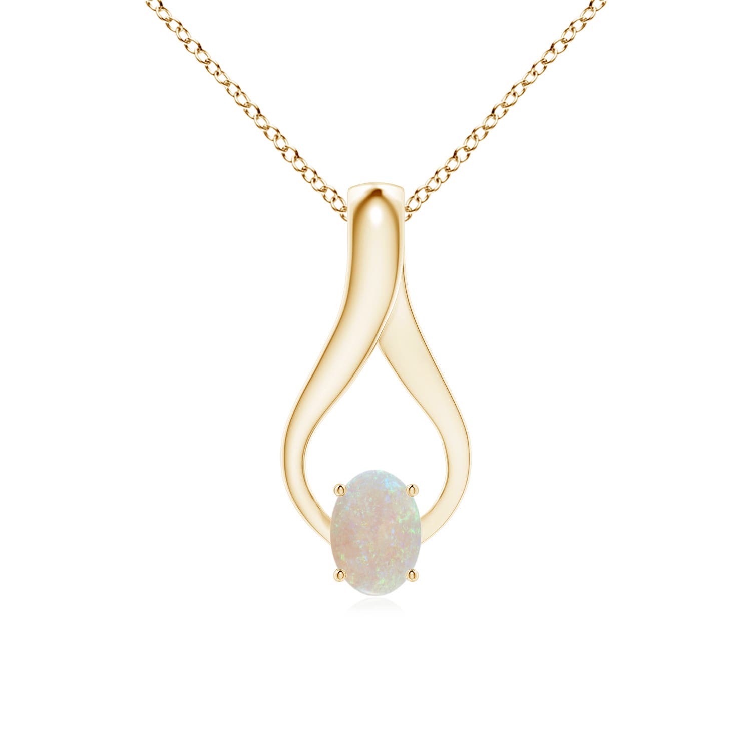 AA - Opal / 0.52 CT / 14 KT Yellow Gold