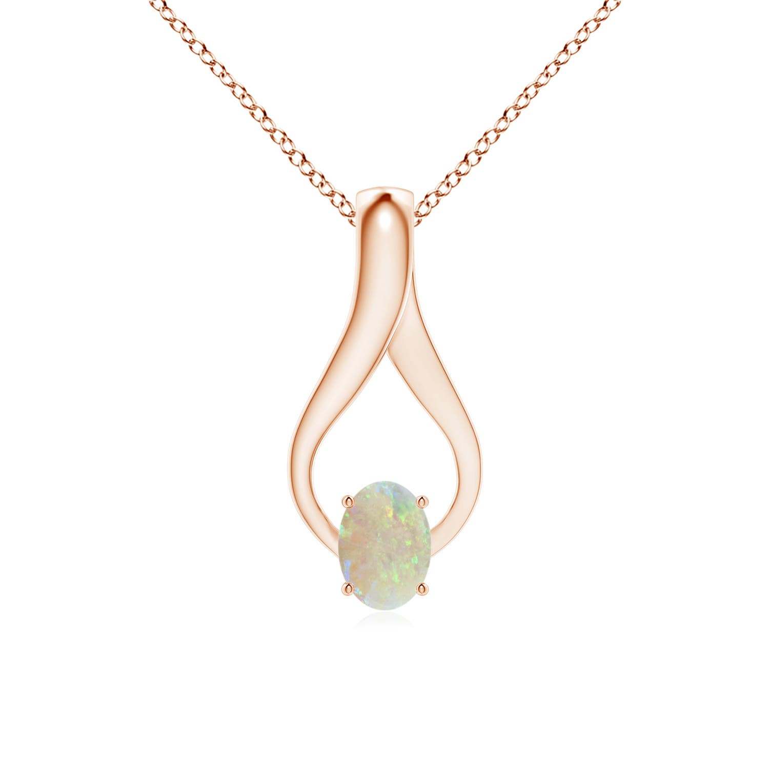 AAA - Opal / 0.52 CT / 14 KT Rose Gold