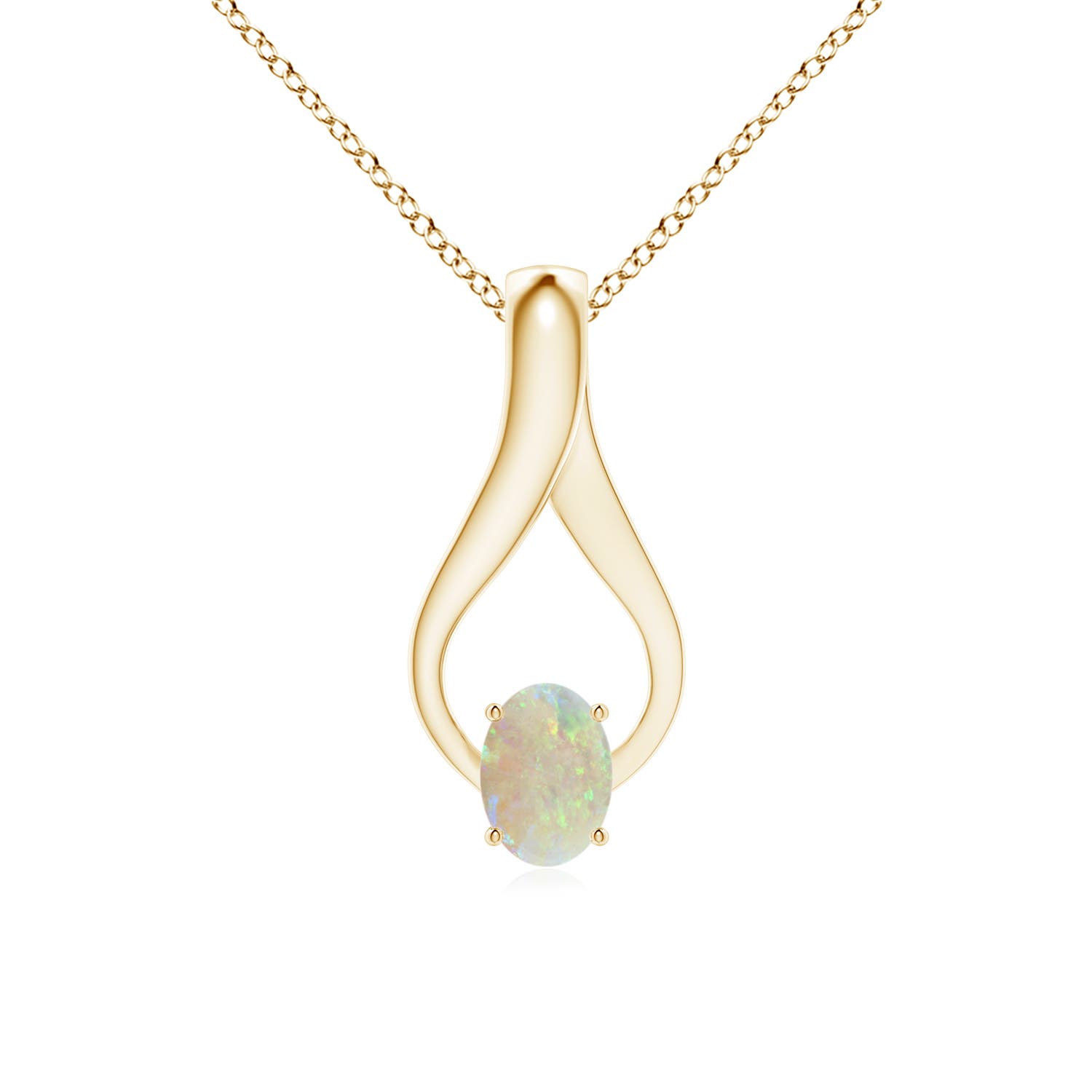 AAA - Opal / 0.52 CT / 14 KT Yellow Gold