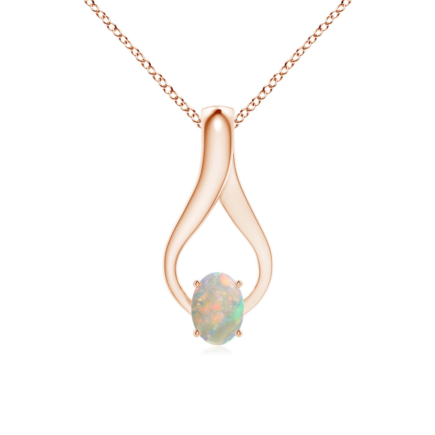 AAAA - Opal / 0.52 CT / 14 KT Rose Gold