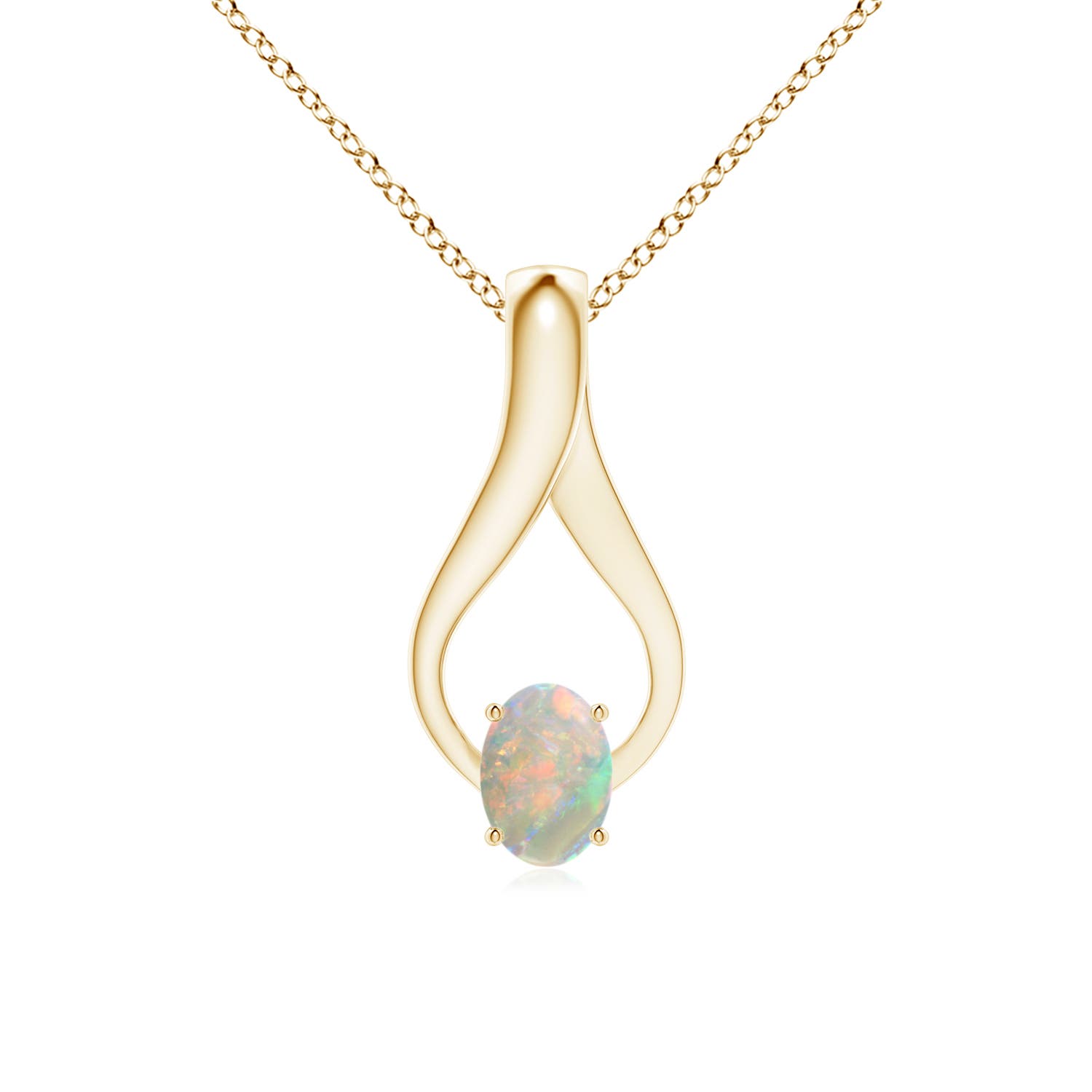 AAAA - Opal / 0.52 CT / 14 KT Yellow Gold