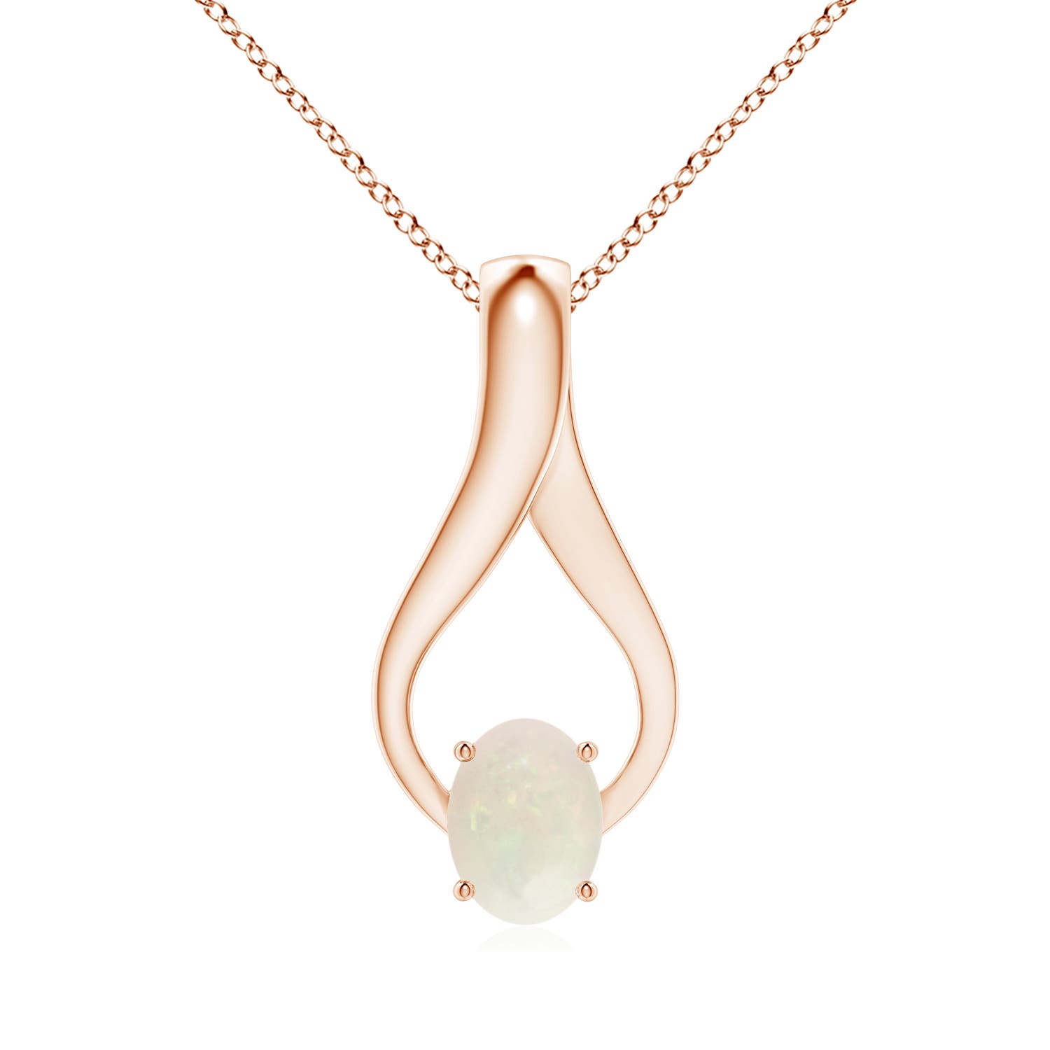 A - Opal / 0.91 CT / 14 KT Rose Gold