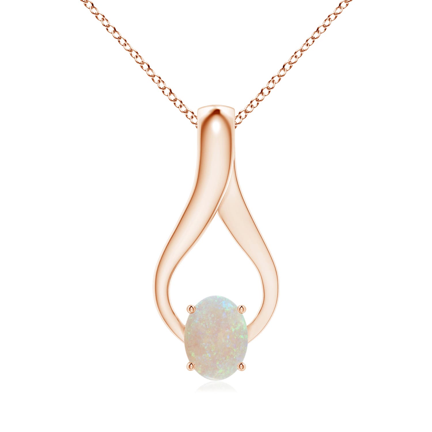 AA - Opal / 0.91 CT / 14 KT Rose Gold