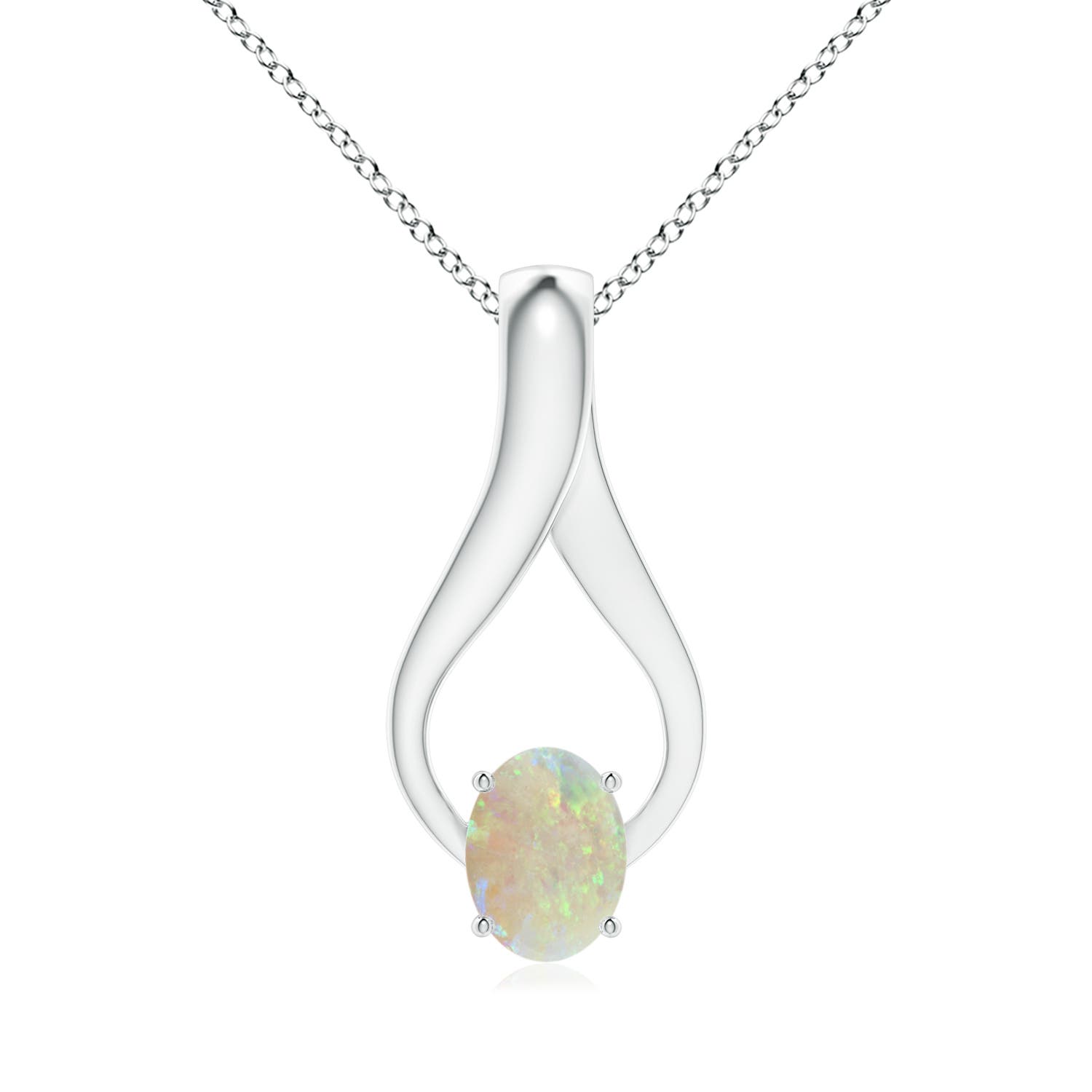 AAA - Opal / 0.91 CT / 14 KT White Gold