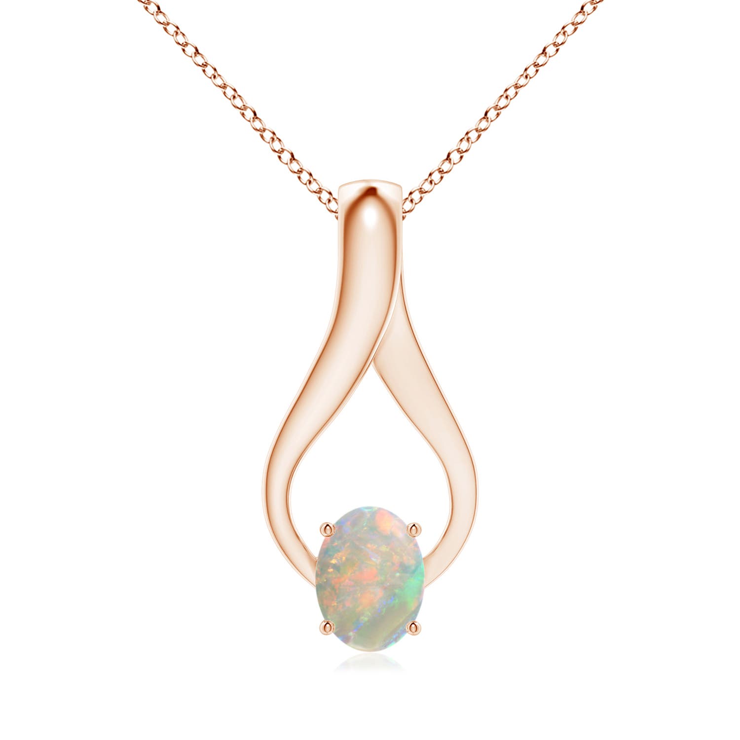 AAAA - Opal / 0.91 CT / 14 KT Rose Gold