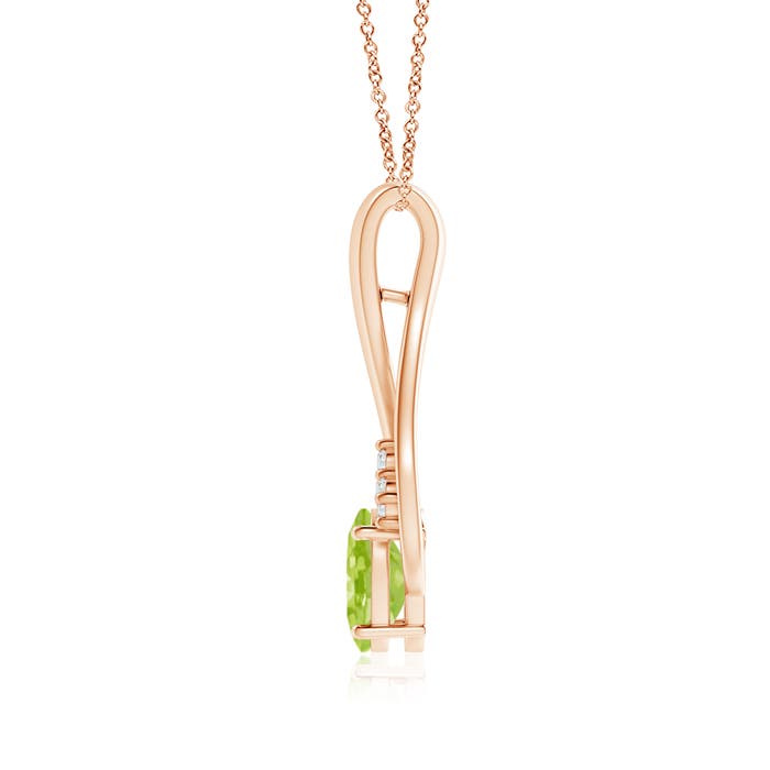 AA - Peridot / 1.46 CT / 14 KT Rose Gold