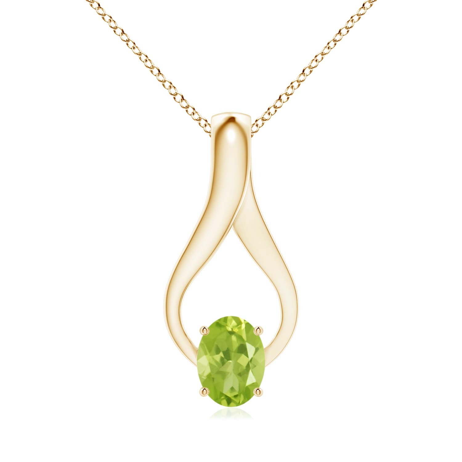 AA - Peridot / 1.46 CT / 14 KT Yellow Gold