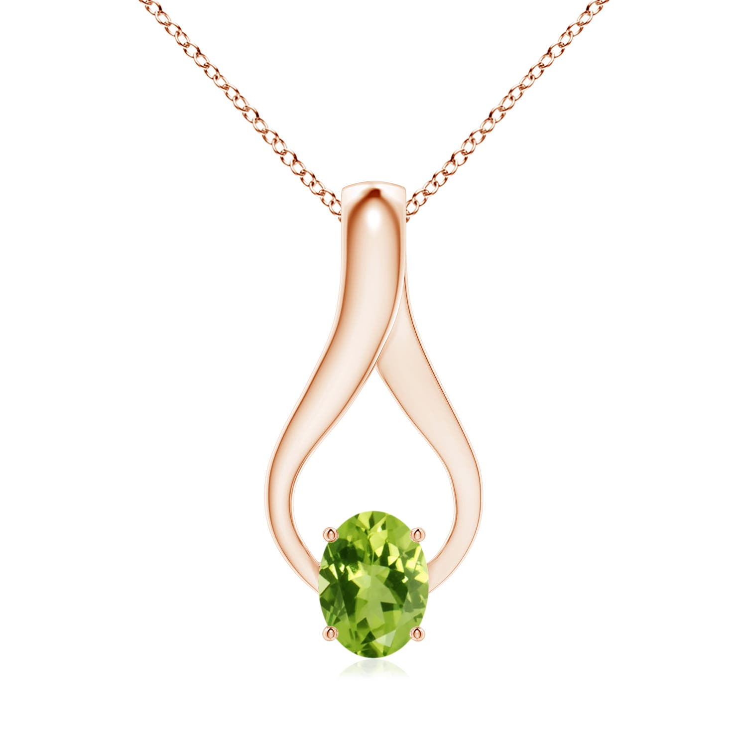 AAA - Peridot / 1.46 CT / 14 KT Rose Gold