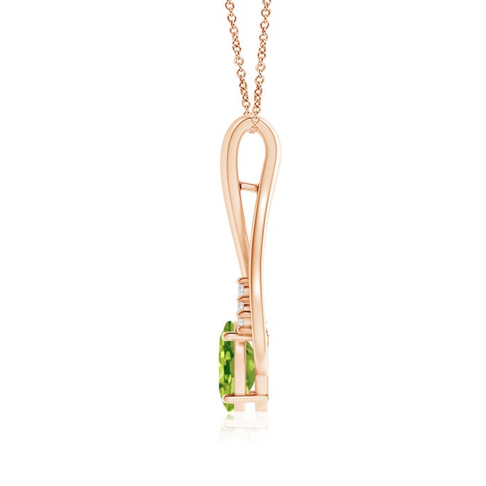 AAA - Peridot / 1.46 CT / 14 KT Rose Gold