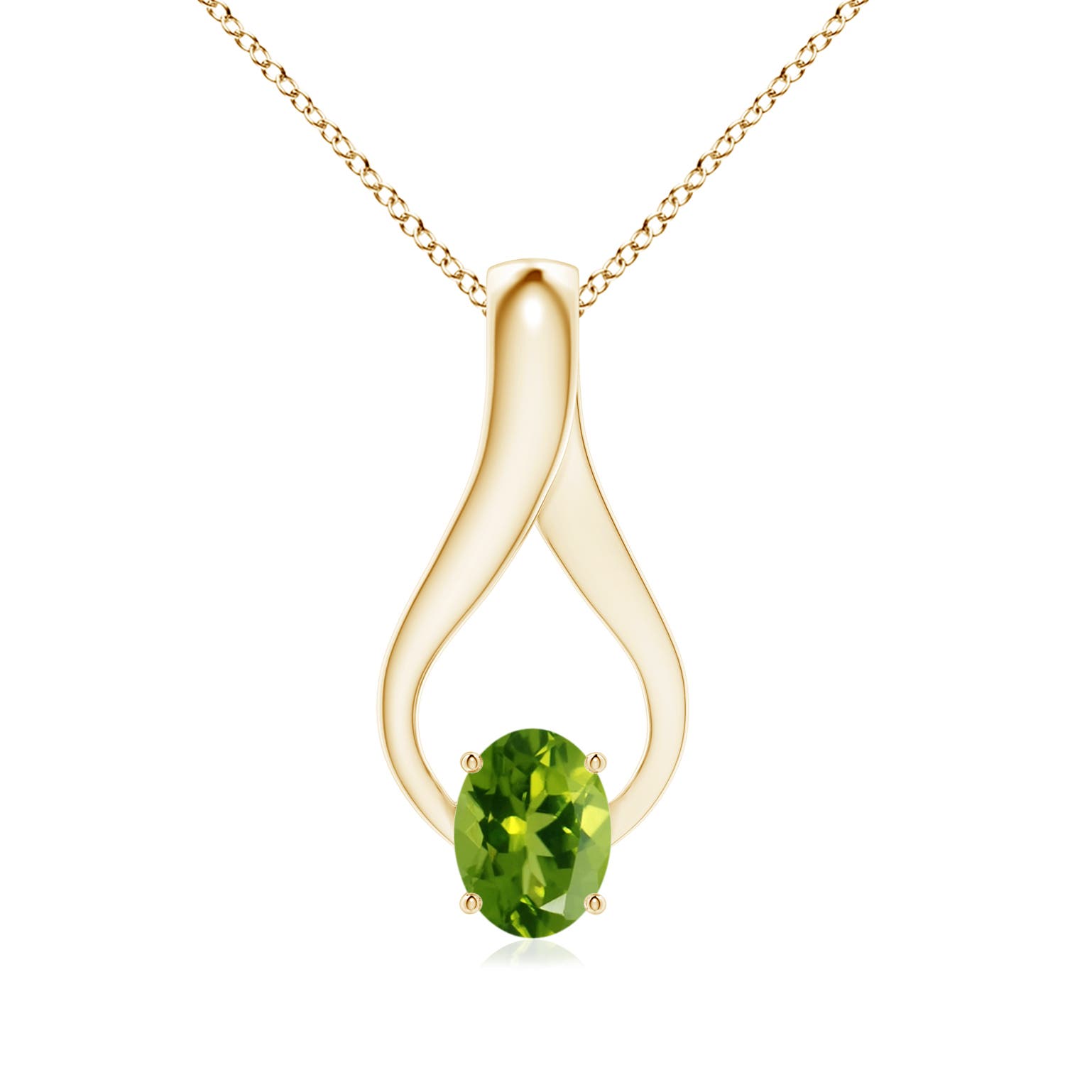 AAAA - Peridot / 1.46 CT / 14 KT Yellow Gold