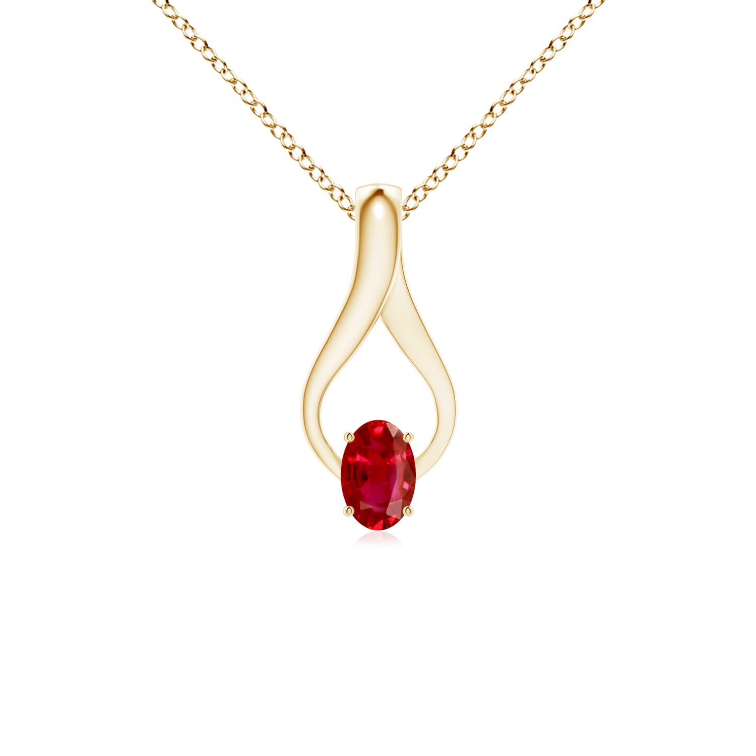 AAA - Ruby / 0.65 CT / 14 KT Yellow Gold