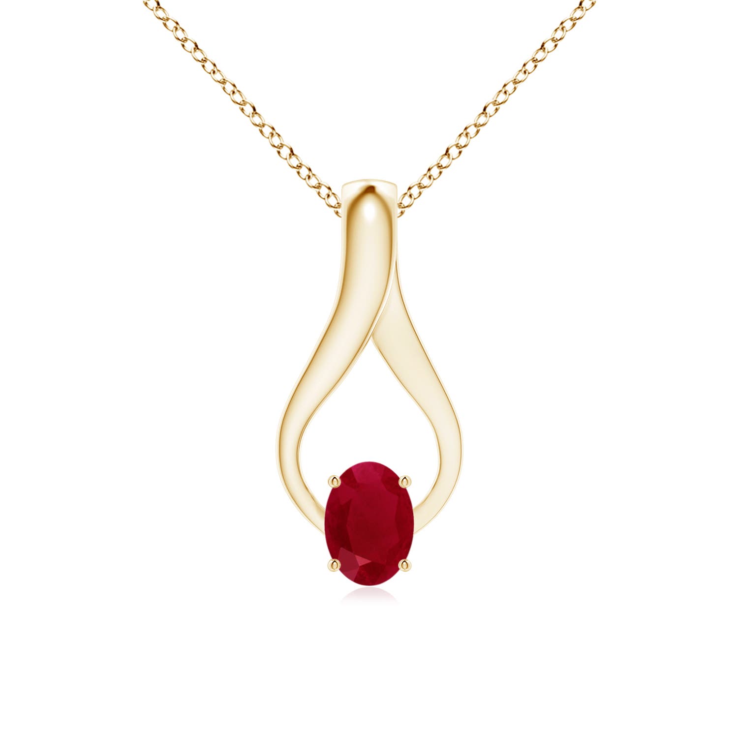 AA - Ruby / 1.07 CT / 14 KT Yellow Gold