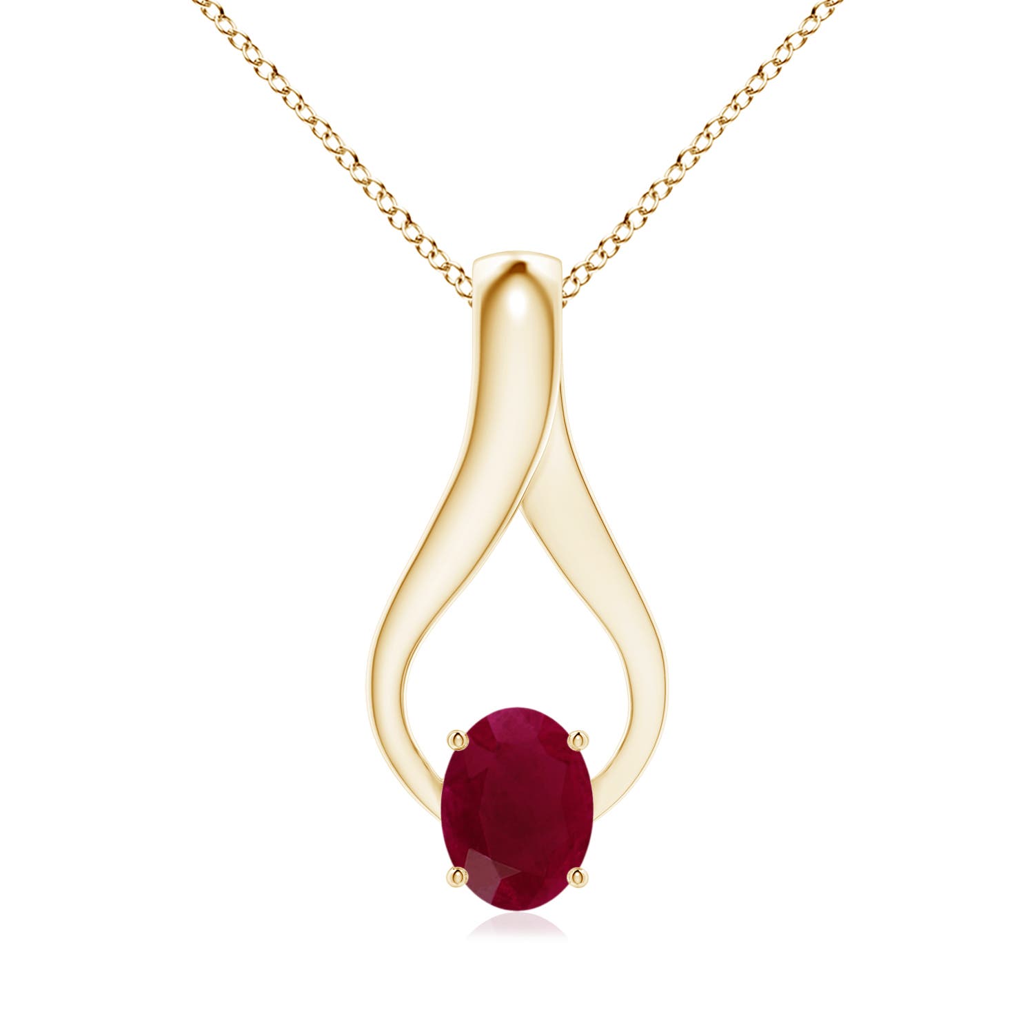 A - Ruby / 1.36 CT / 14 KT Yellow Gold