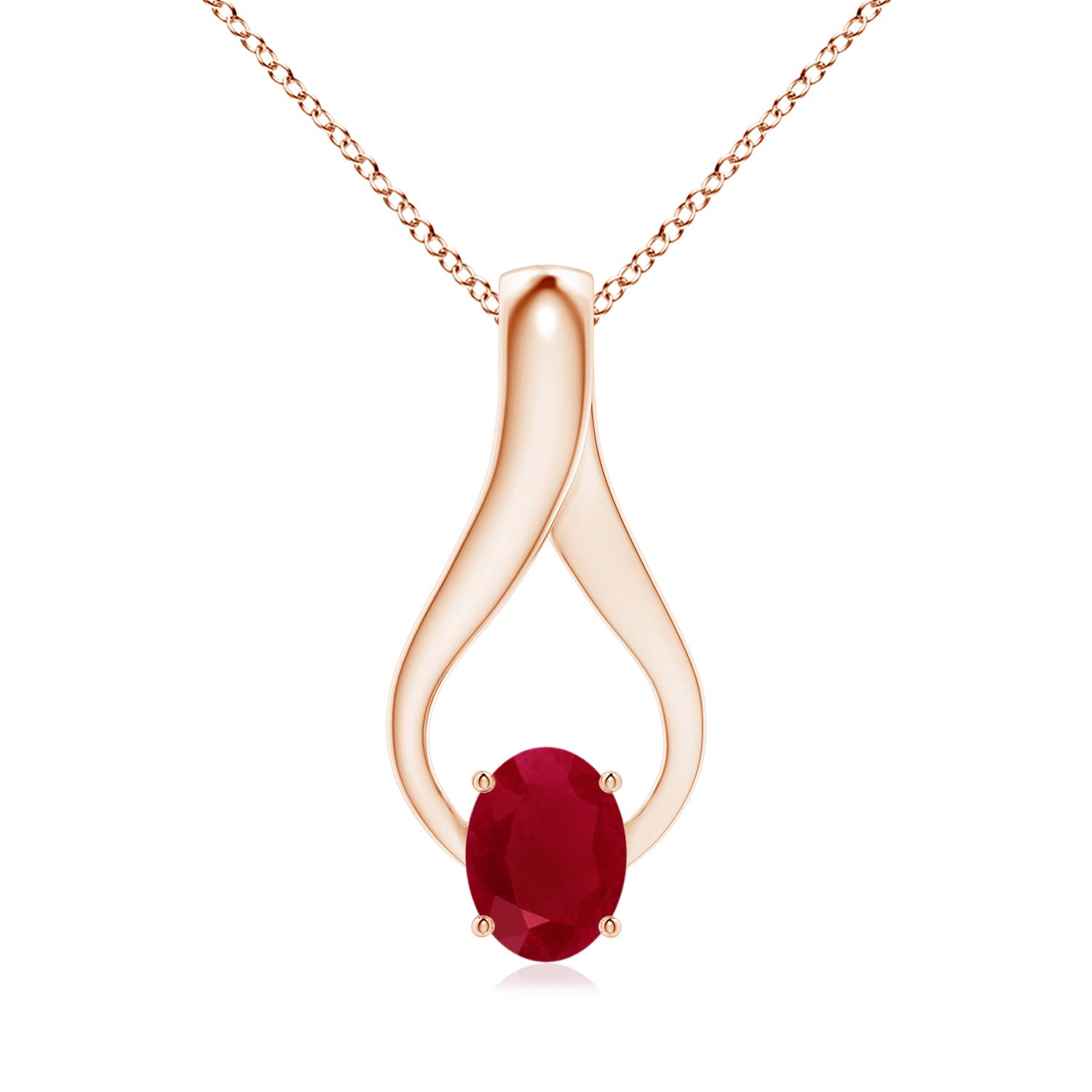 AA - Ruby / 1.36 CT / 14 KT Rose Gold