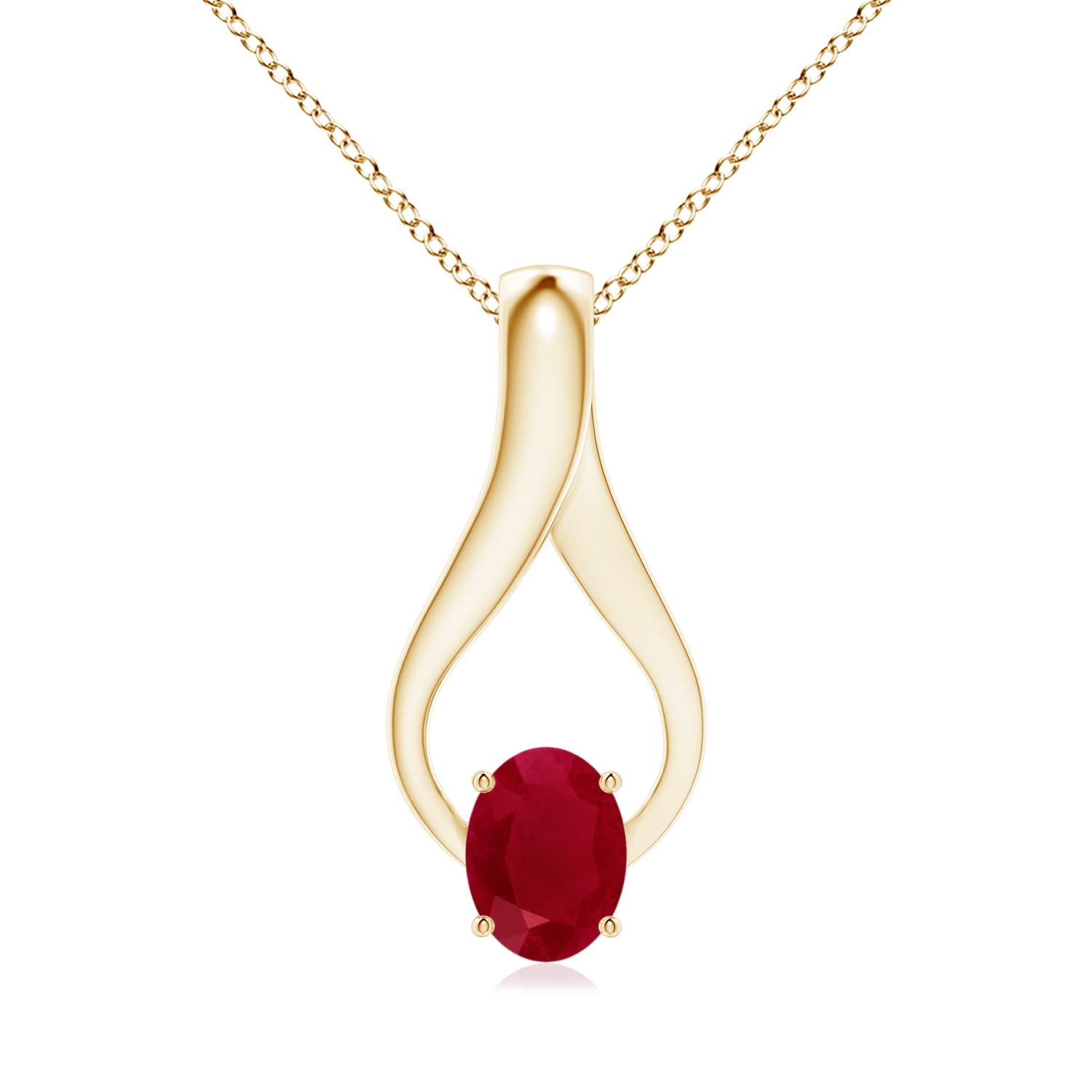 AA - Ruby / 1.36 CT / 14 KT Yellow Gold