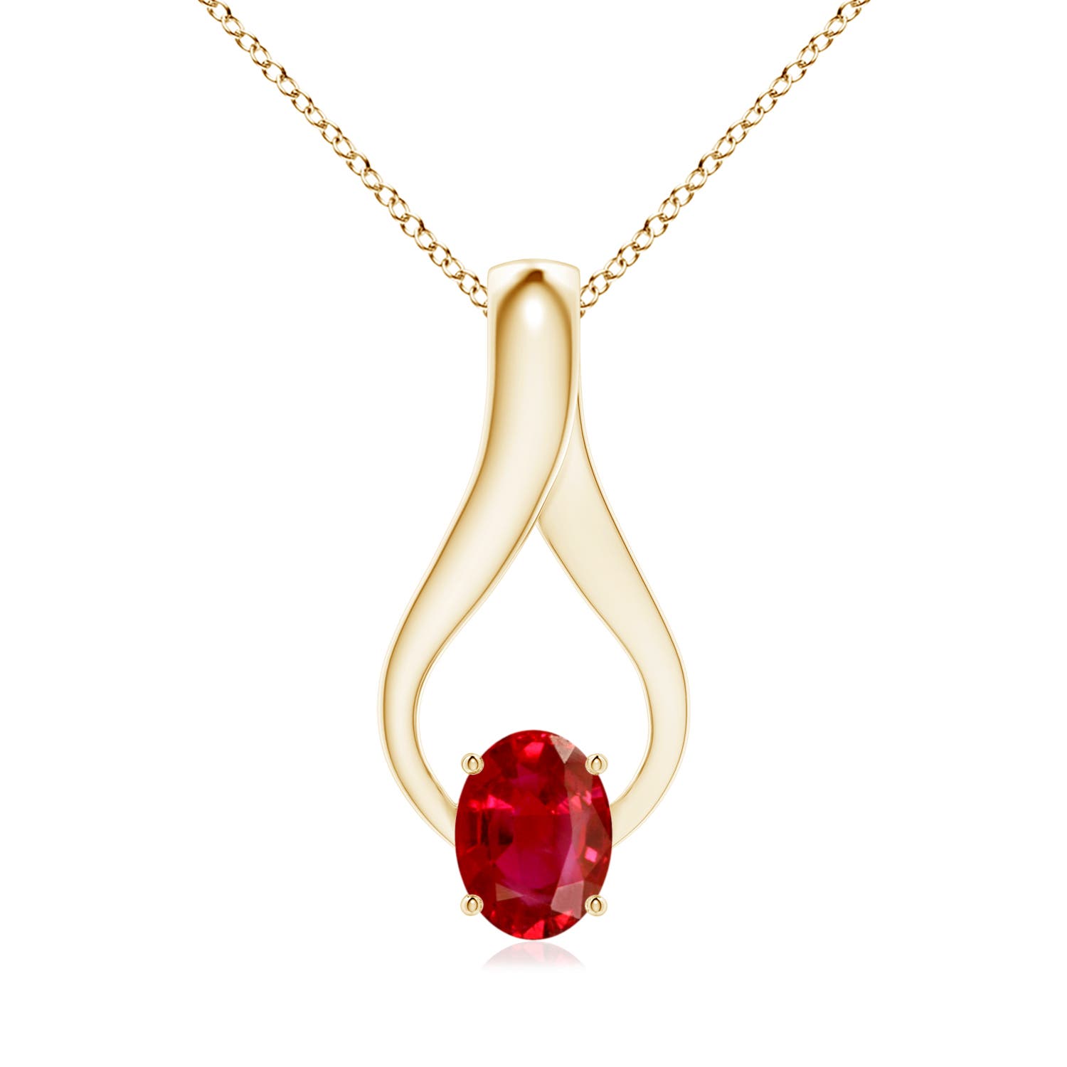 AAA - Ruby / 1.36 CT / 14 KT Yellow Gold