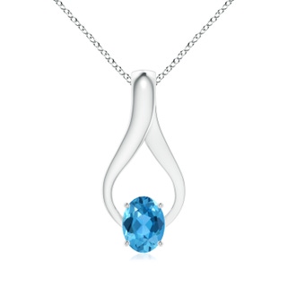 Oval AAA Swiss Blue Topaz