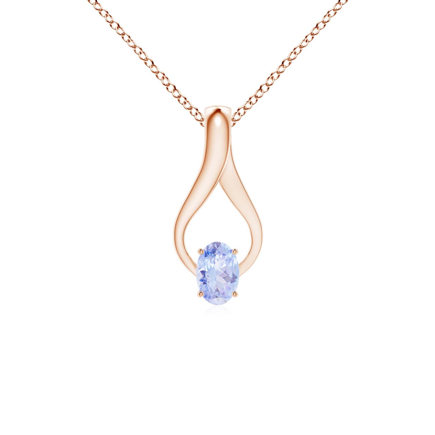 A - Tanzanite / 0.5 CT / 14 KT Rose Gold