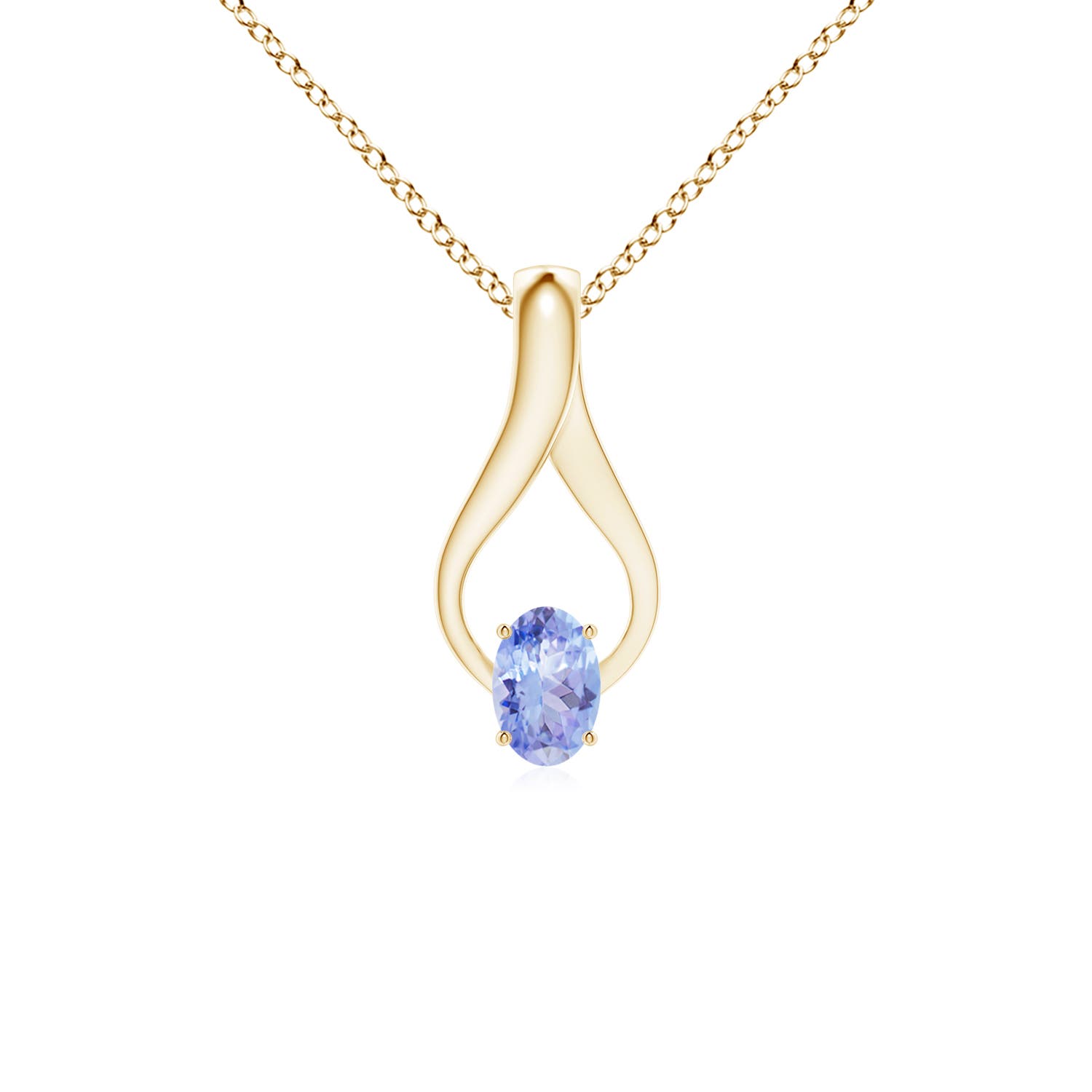 AA - Tanzanite / 0.5 CT / 14 KT Yellow Gold