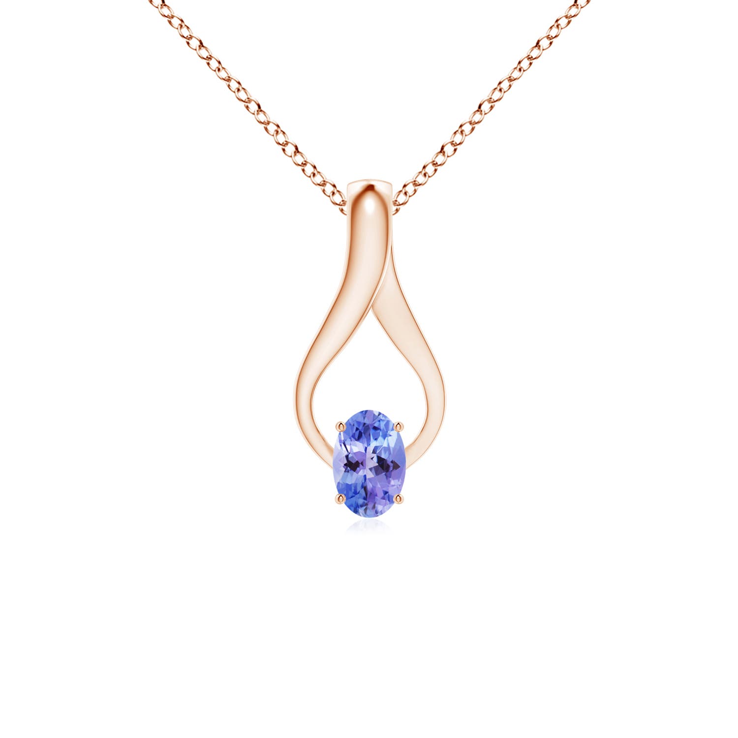 AAA - Tanzanite / 0.5 CT / 14 KT Rose Gold