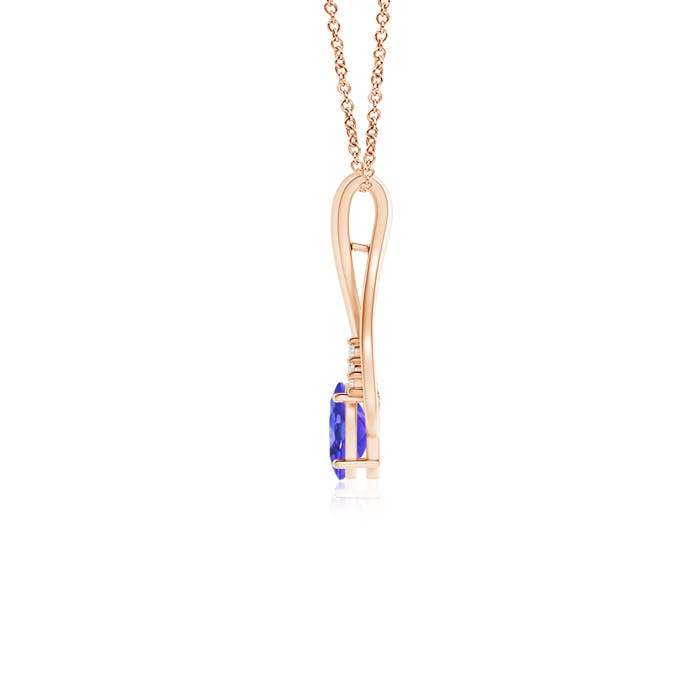 AAA - Tanzanite / 0.5 CT / 14 KT Rose Gold