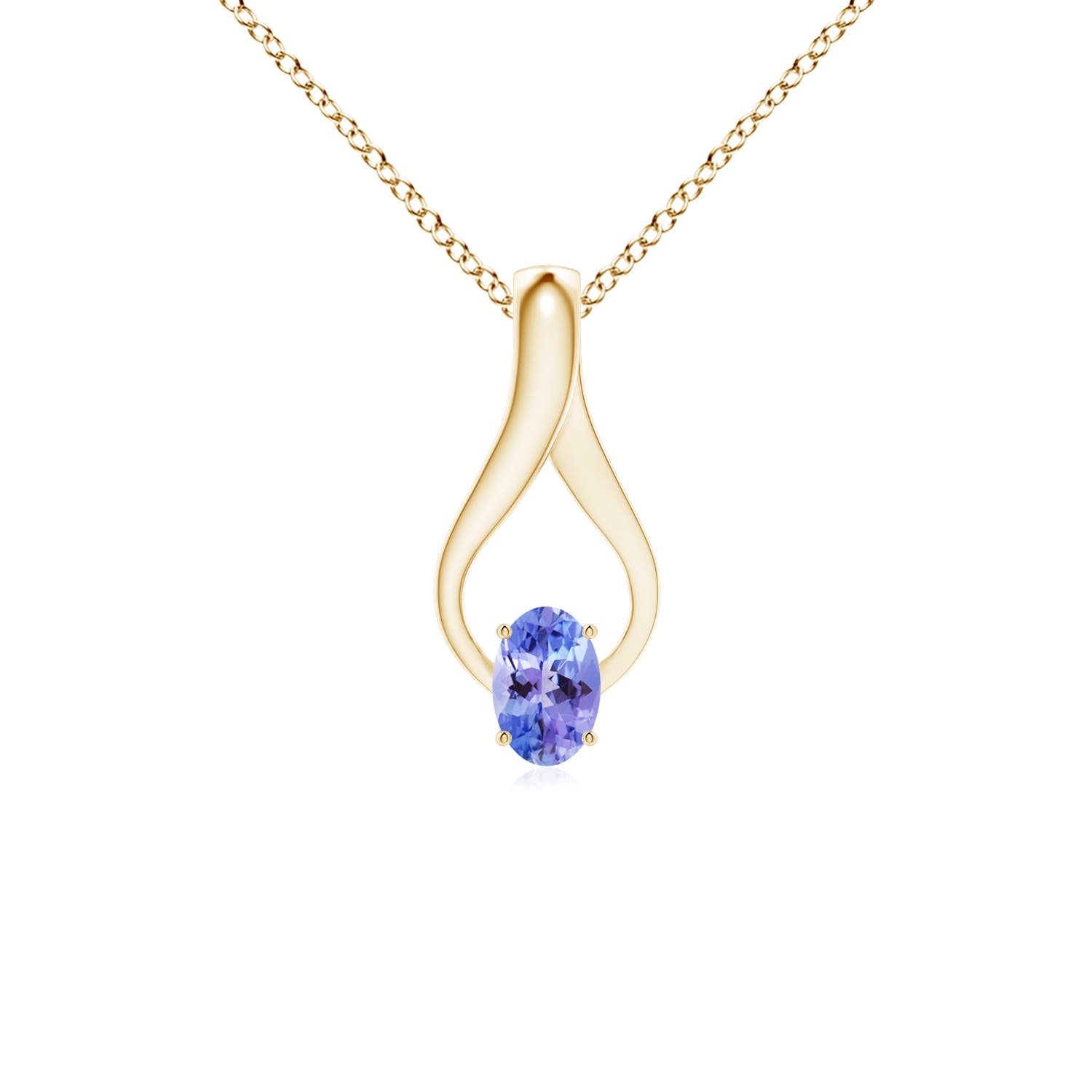 AAA - Tanzanite / 0.5 CT / 14 KT Yellow Gold