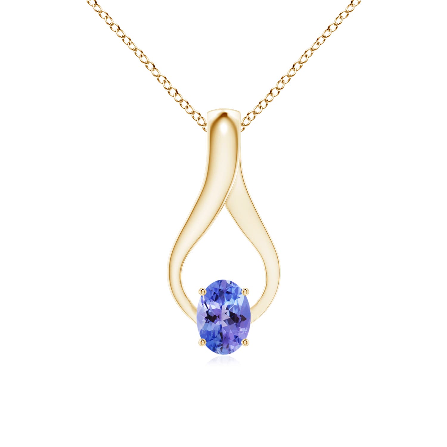 AA - Tanzanite / 0.87 CT / 14 KT Yellow Gold