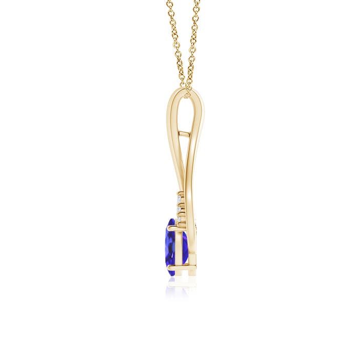 AA - Tanzanite / 0.87 CT / 14 KT Yellow Gold