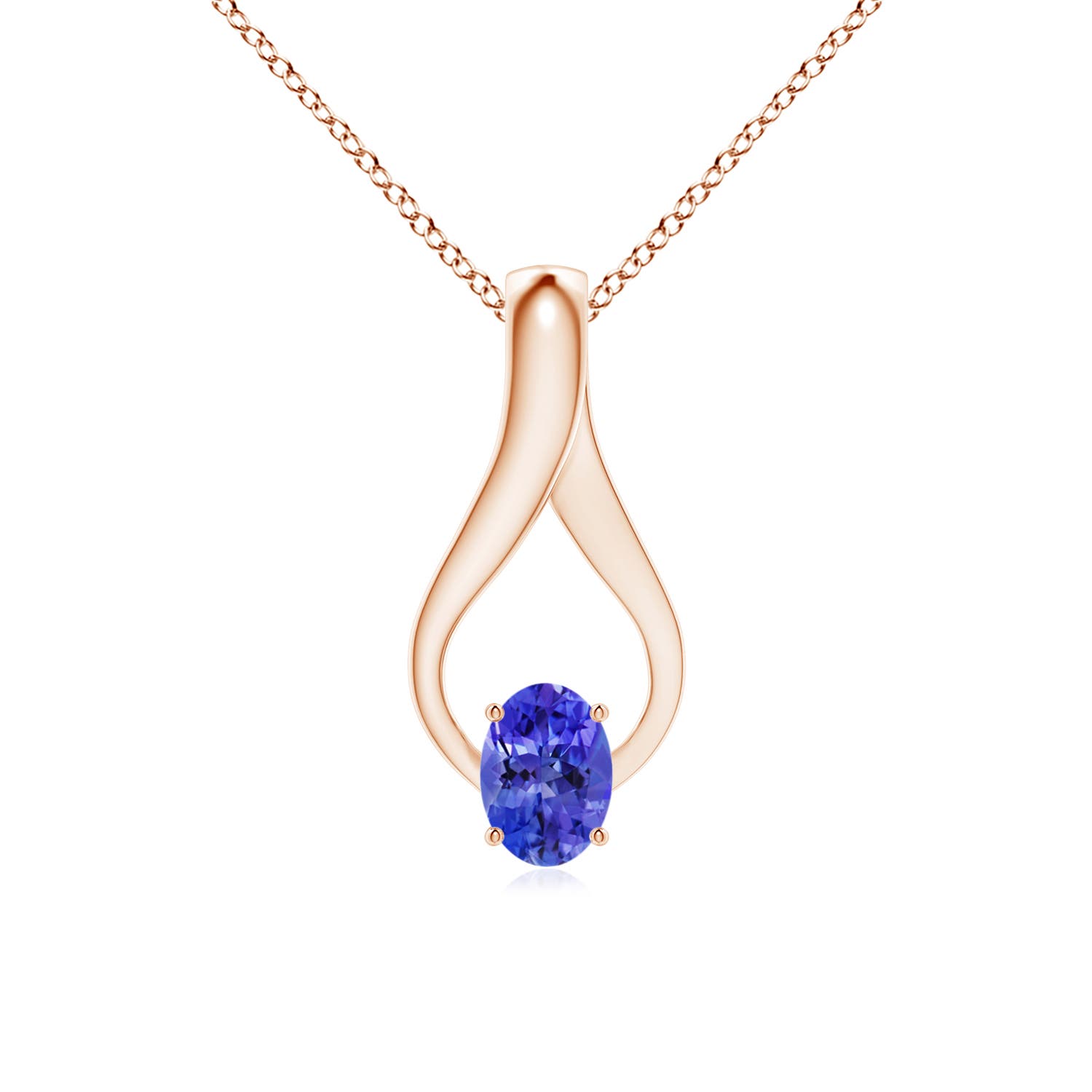 AAA - Tanzanite / 0.87 CT / 14 KT Rose Gold