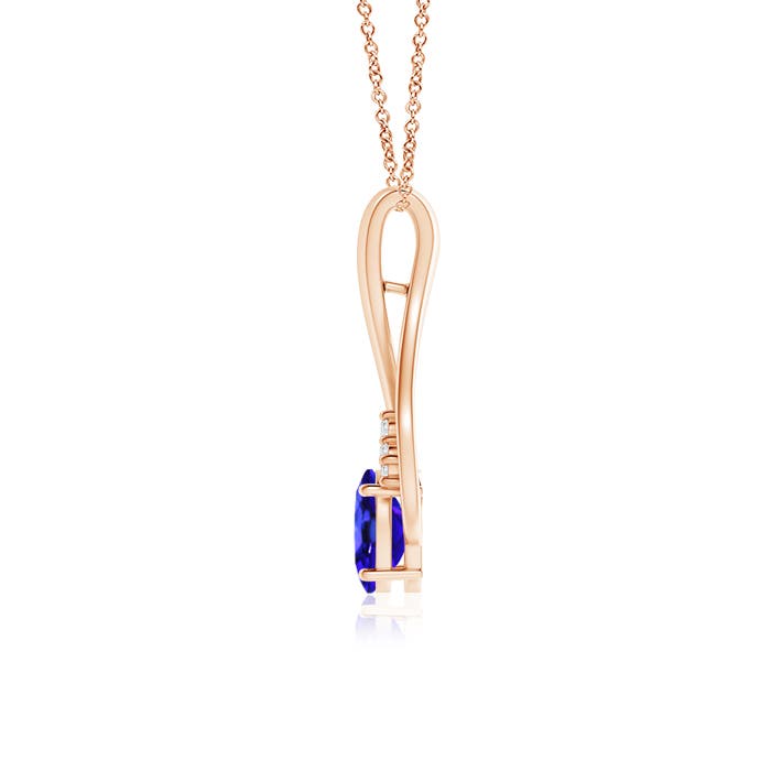 AAA - Tanzanite / 0.87 CT / 14 KT Rose Gold