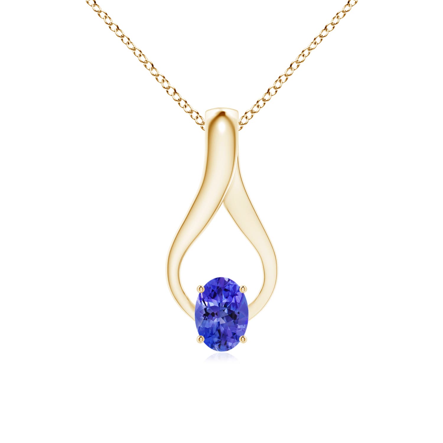 AAA - Tanzanite / 0.87 CT / 14 KT Yellow Gold