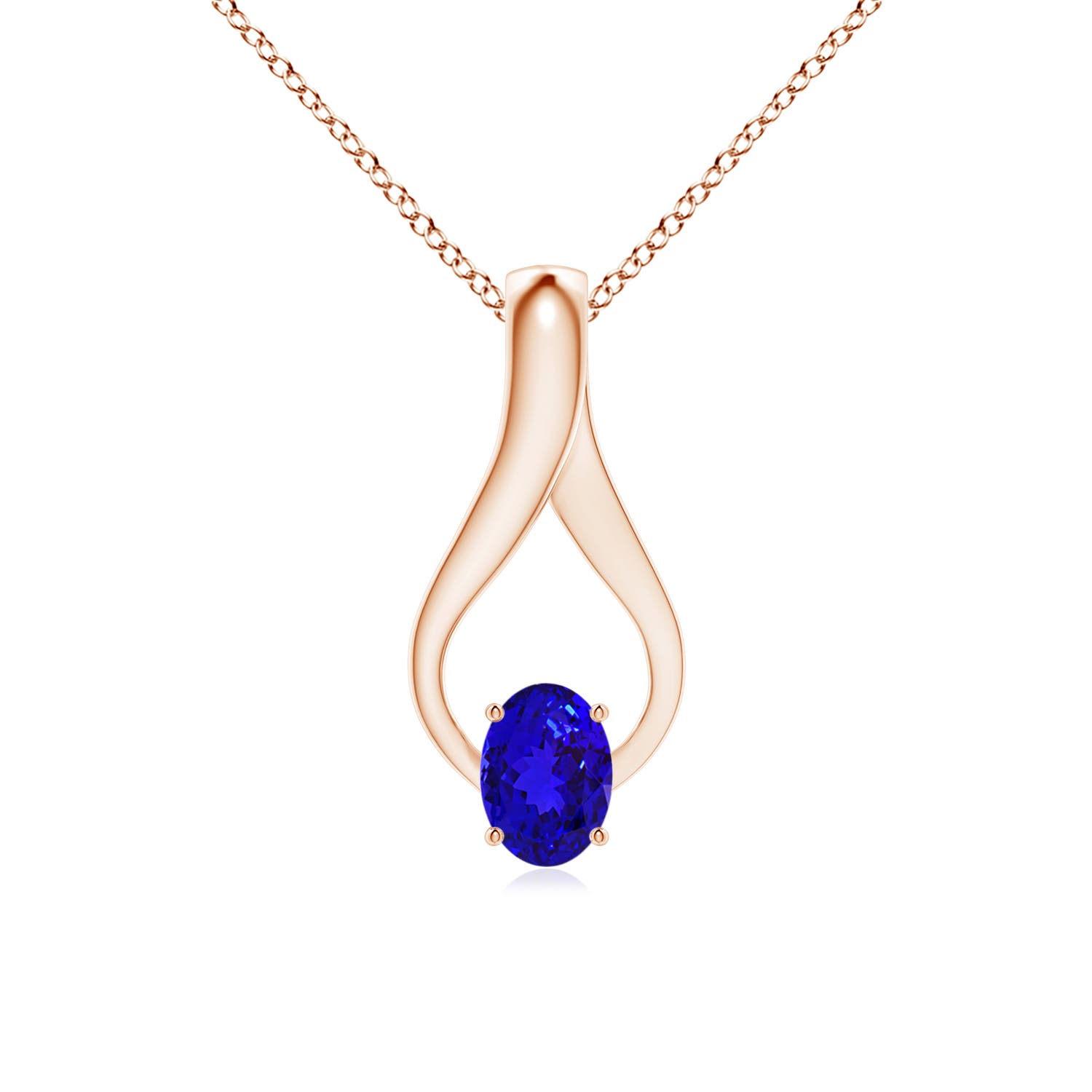 AAAA - Tanzanite / 0.87 CT / 14 KT Rose Gold