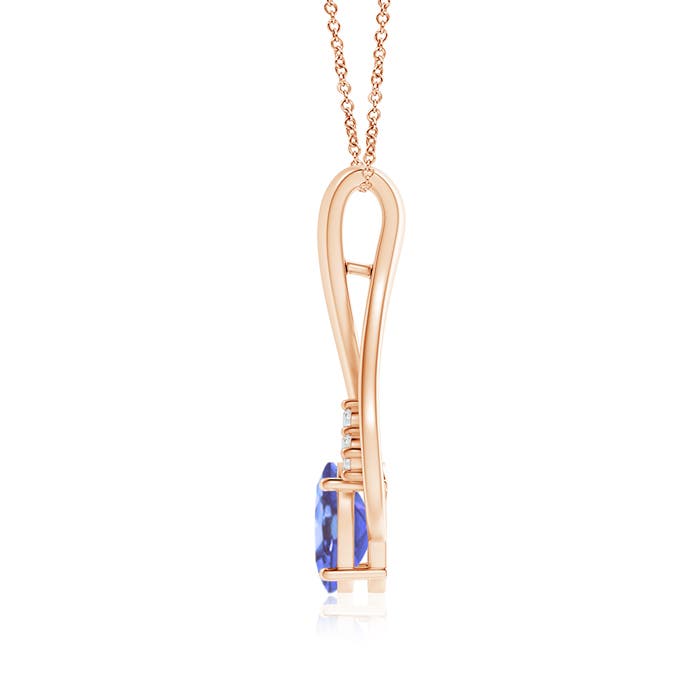 A - Tanzanite / 1.36 CT / 14 KT Rose Gold